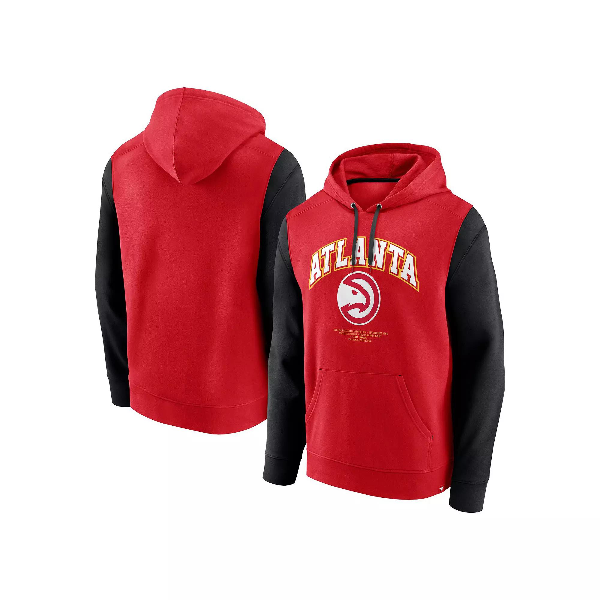 Men's Fanatics Red Atlanta Hawks Scorer Pullover Hoodie,  Product Image