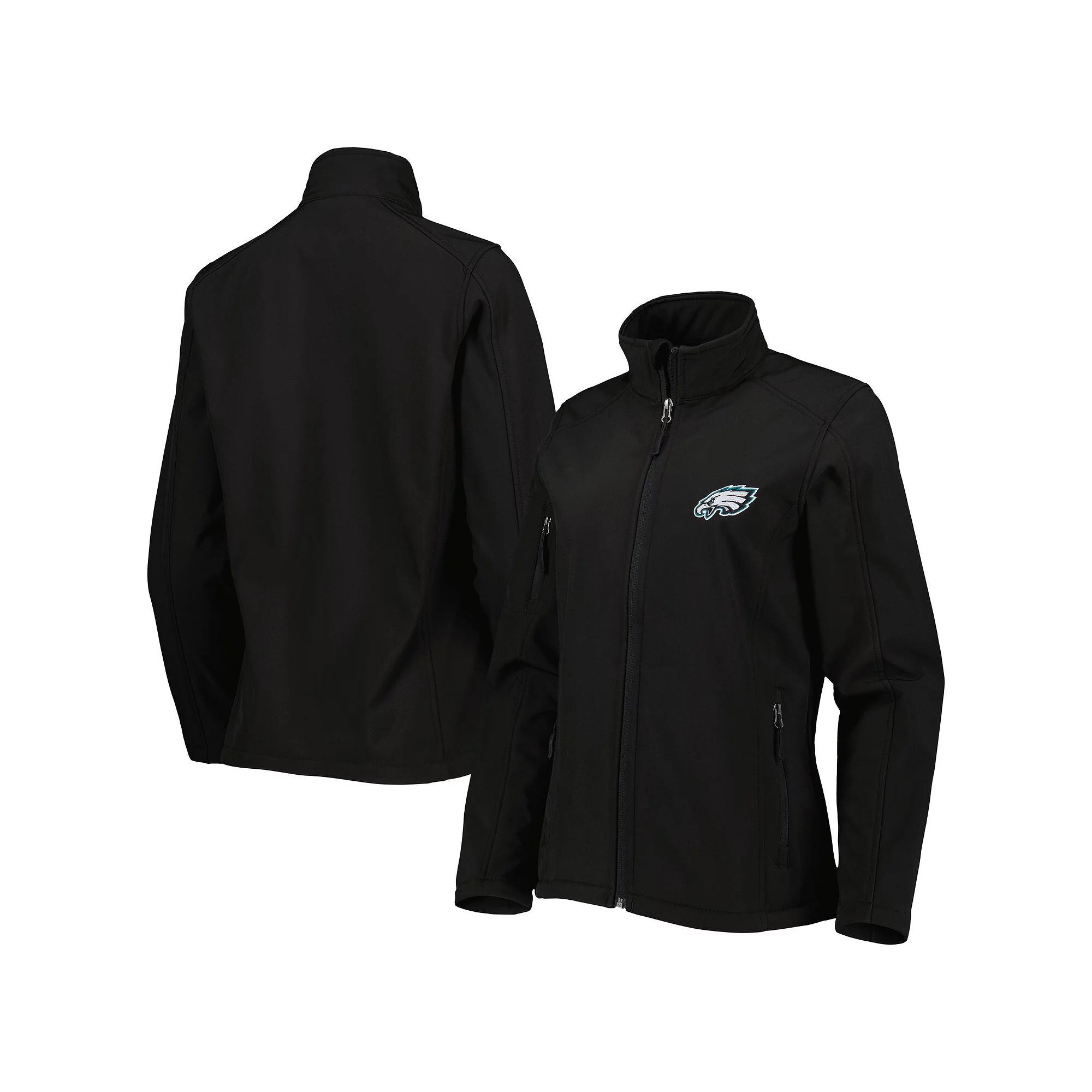 Women's Dunbrooke Black Philadelphia Eagles Sonoma Softshell Full-Zip Jacket,  Product Image