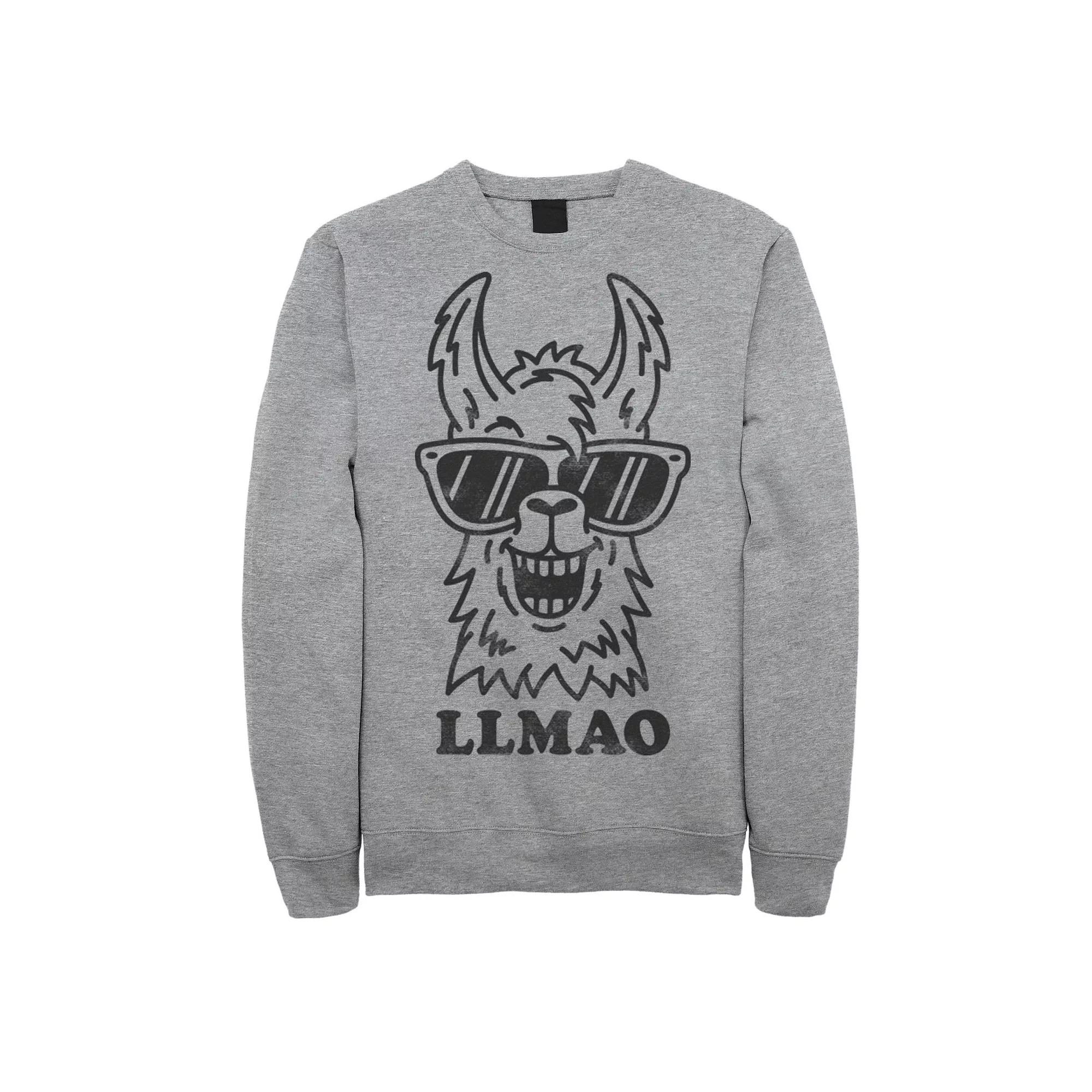 Men's Fifth Sun Llmao Llama Line Art Sweatshirt,  Product Image