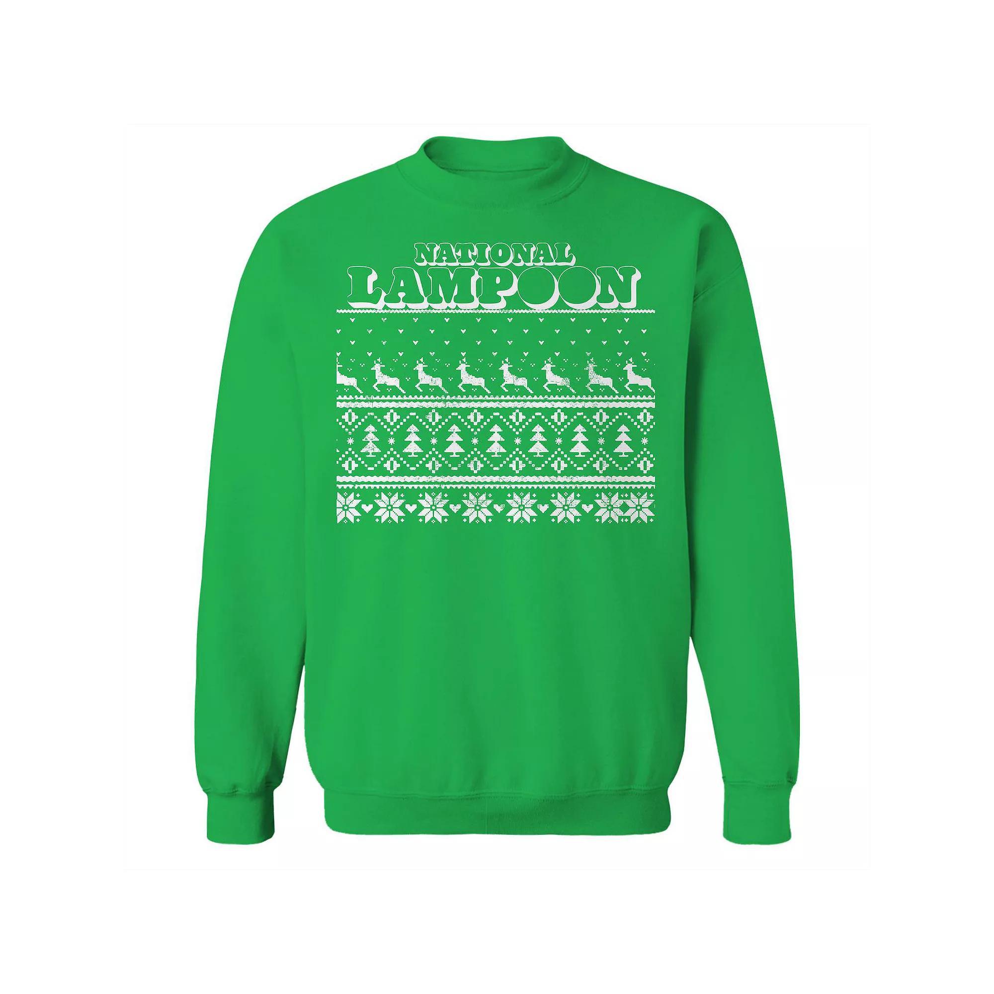 Men's Ugly Sweater National Lampoon's Christmas Vacation Graphic Fleece Crew Sweatshirt, Adult Unisex,  Product Image