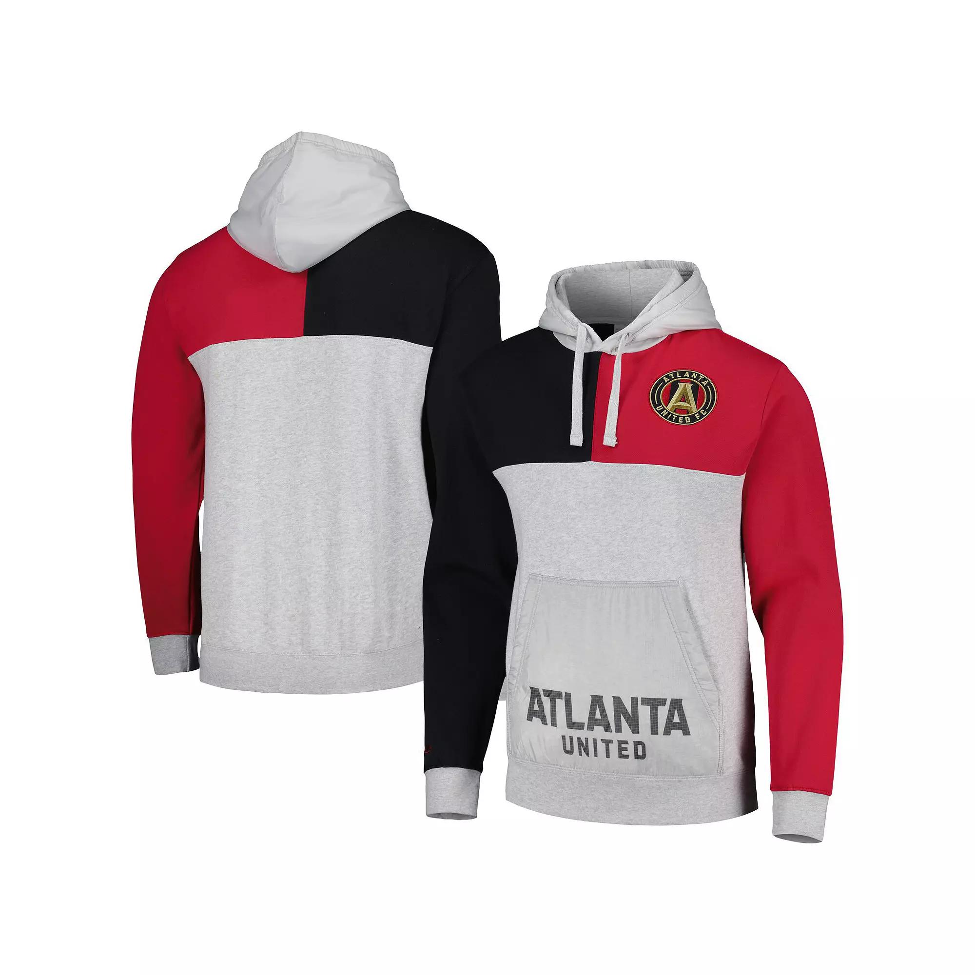 Men's Mitchell & Ness Gray Atlanta United FC Tie Breaker Pullover Hoodie, Size: Medium, Atu Grey Product Image