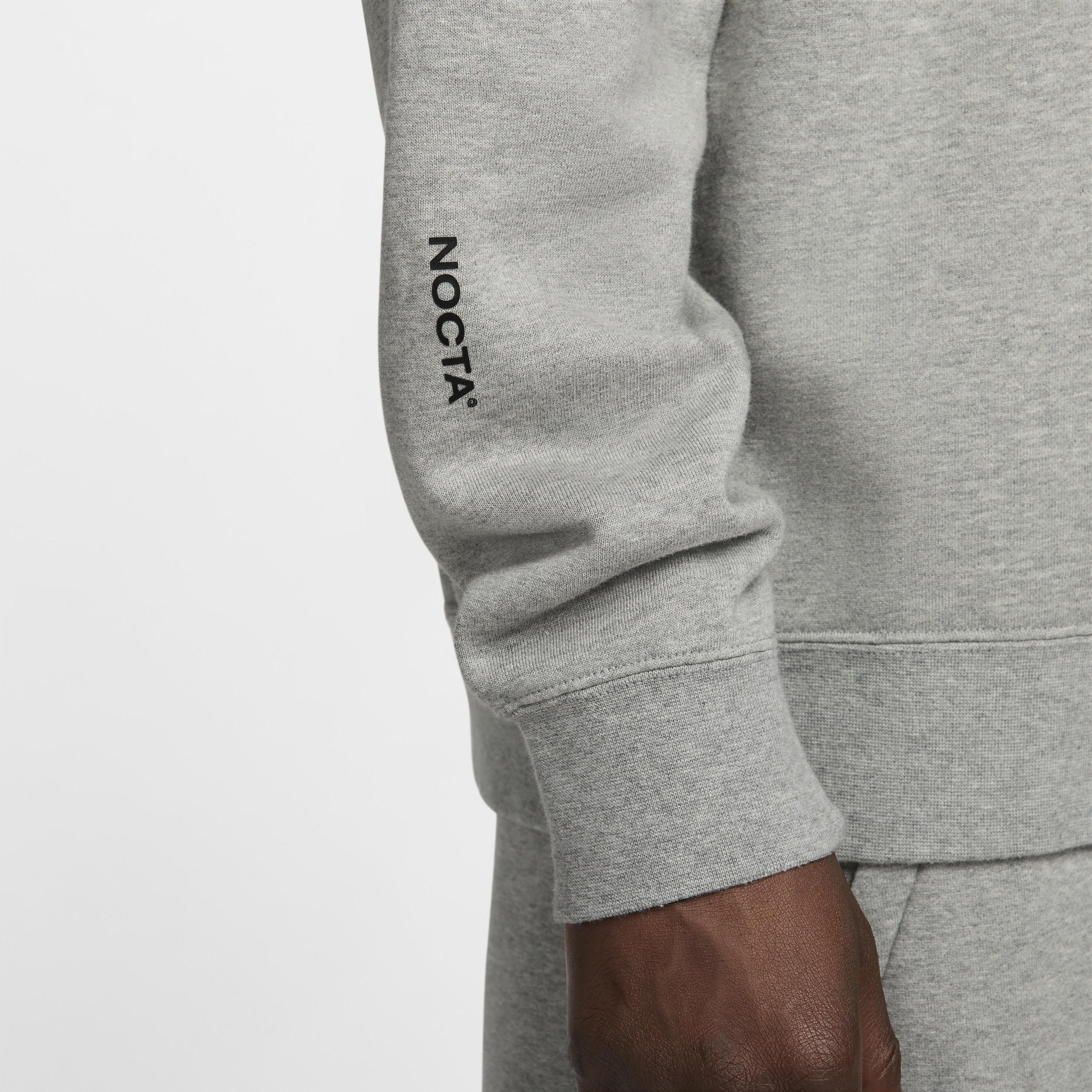 Nike Mens Nike NRG Nocta CS Fleece Crew - Mens Black/Dark Grey Heather Product Image