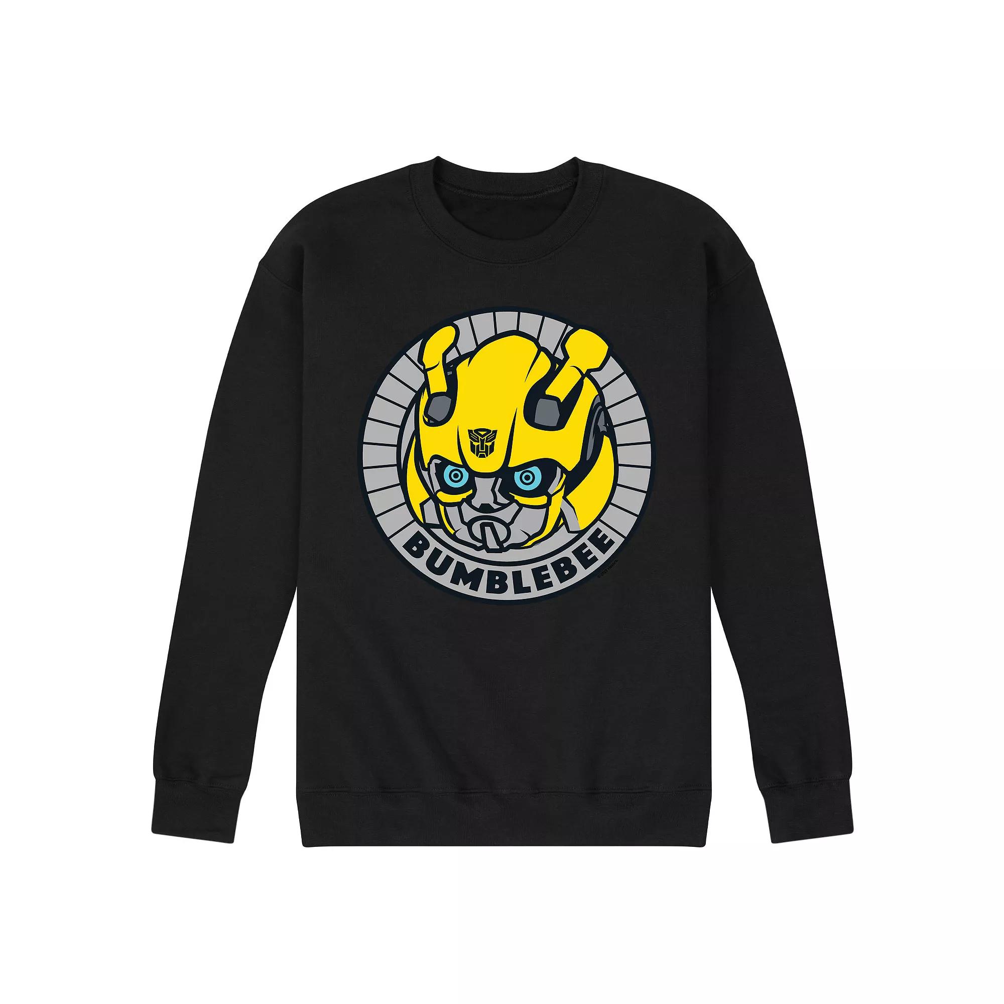 Men's Transformers Bumblebee Badge Fleece Sweatshirt,  Product Image