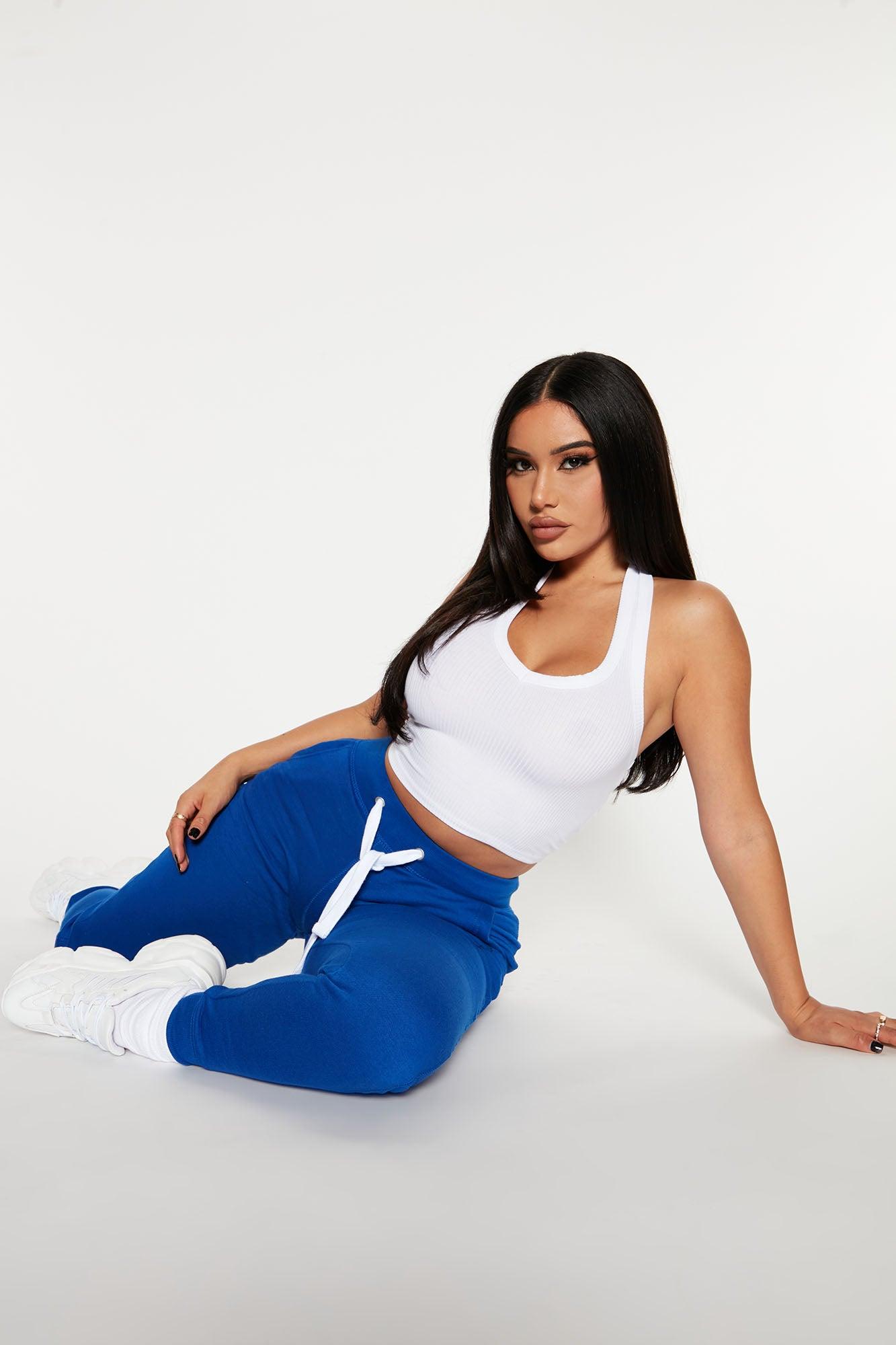 Relaxed Vibe Joggers - Blue Product Image