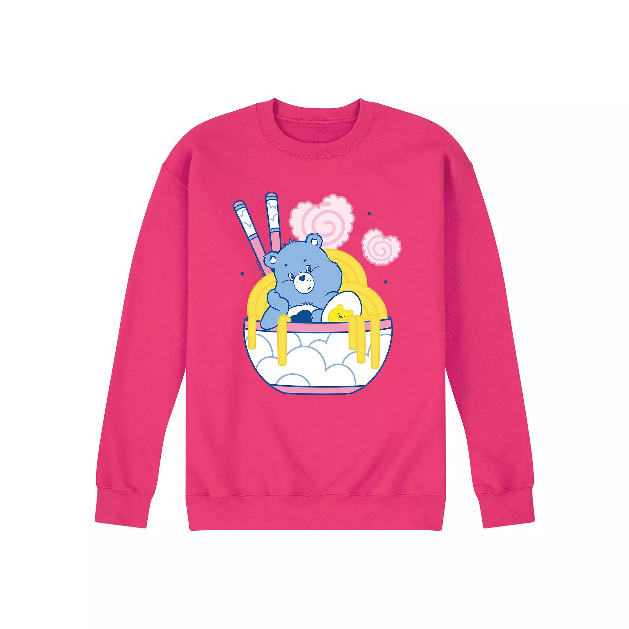 Men's Care Bears Grumpy Ramen Bowl Fleece Sweatshirt,  Product Image