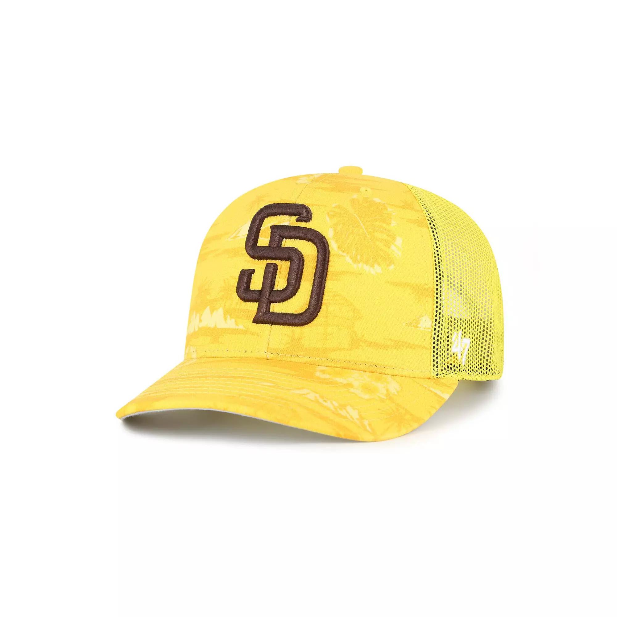 Men's '47 Gold San Diego Padres Fiji Trucker Adjustable Hat Product Image
