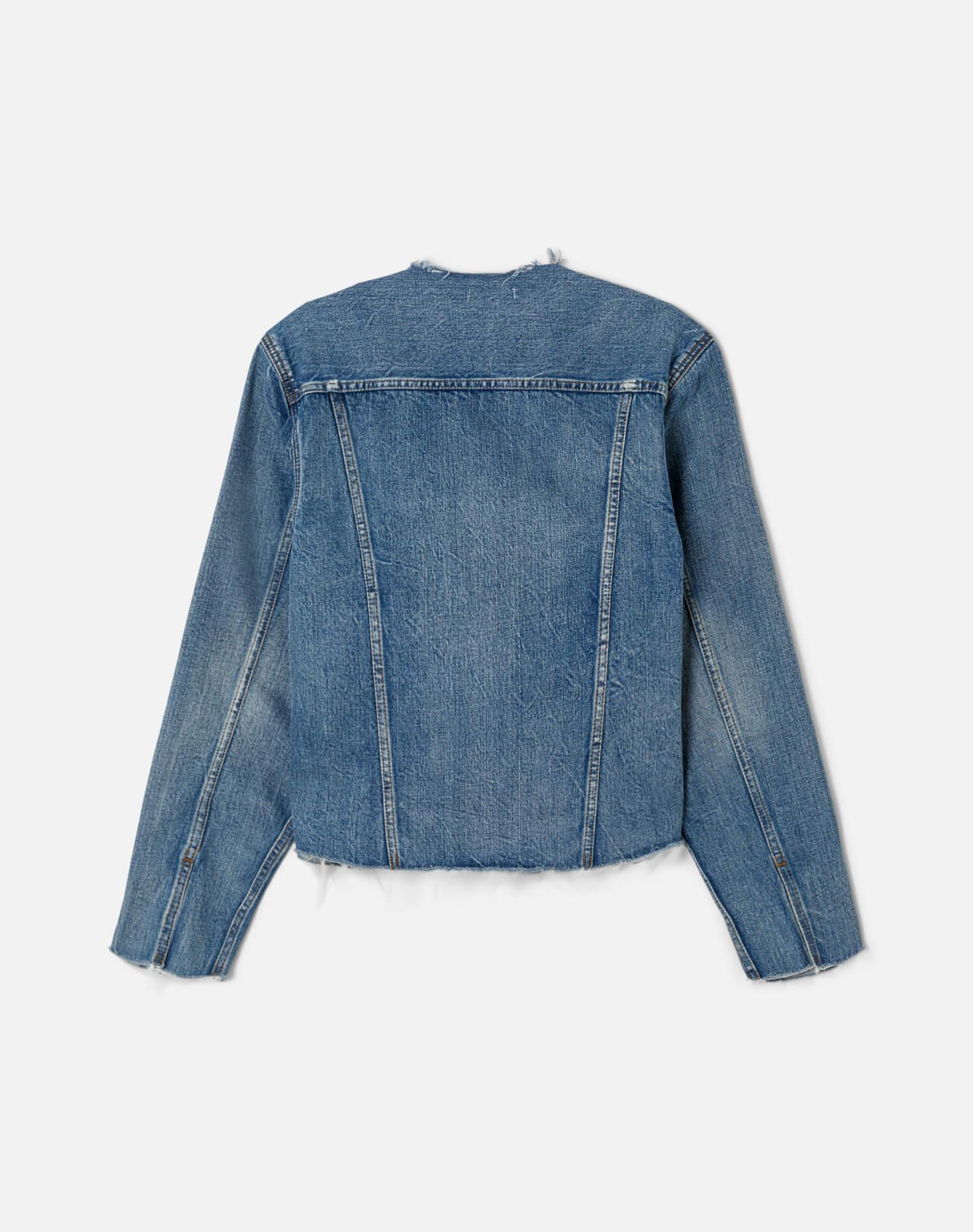 Cutoff Trucker Jacket - Mid Fade Female Product Image