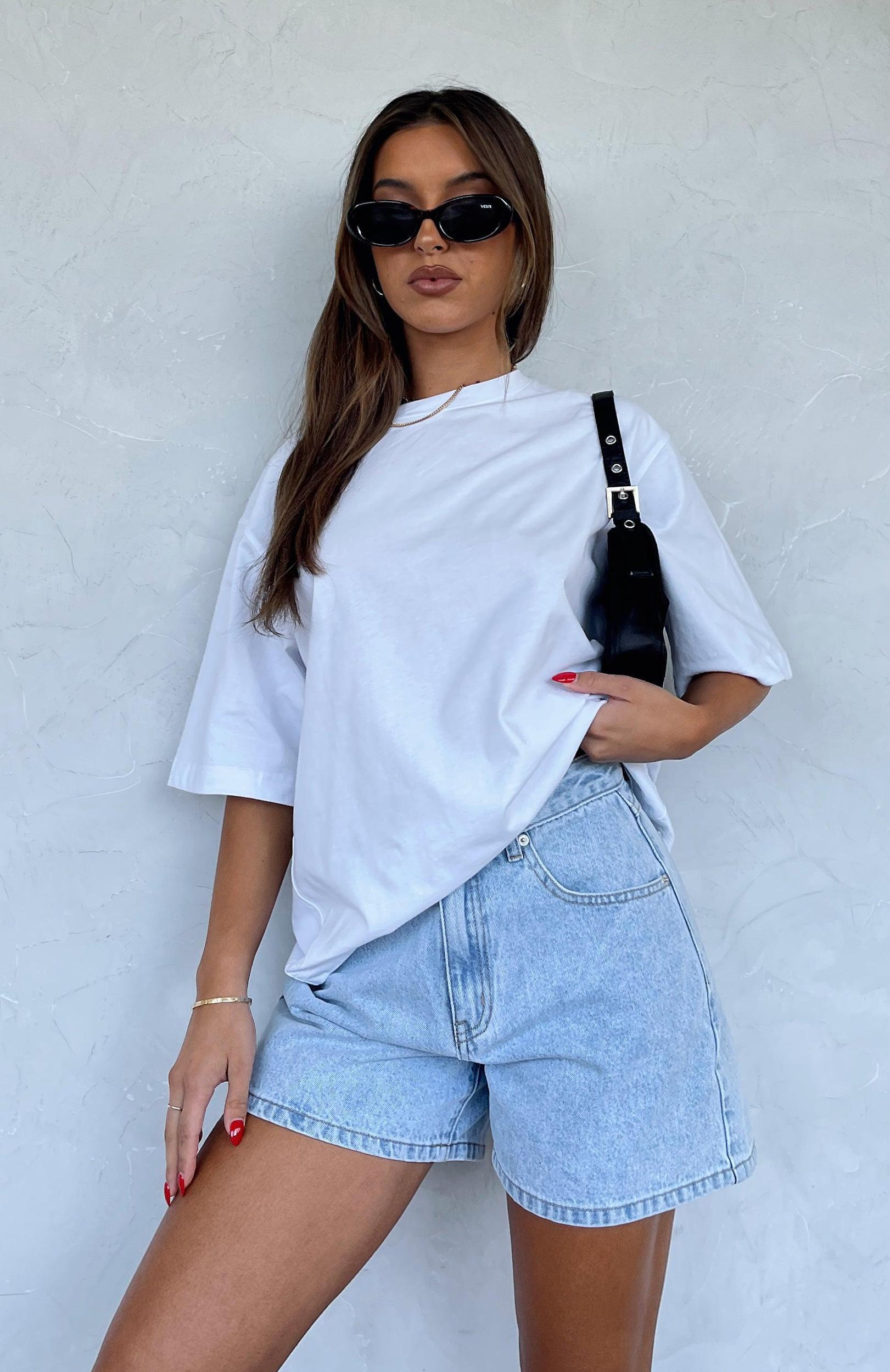 Let It Out Oversized Tee White Product Image