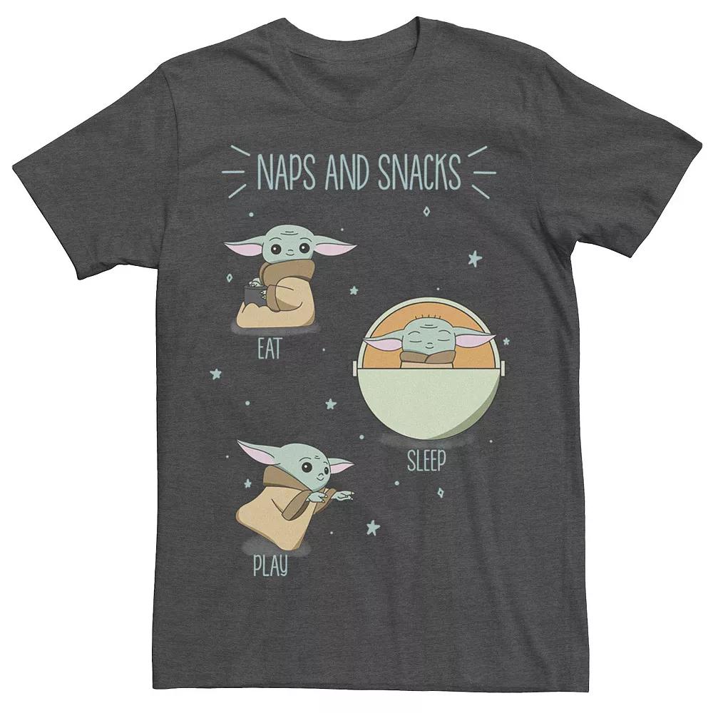 Men's Star Wars The Mandalorian The Child Naps And Snacks Doodles Tee,  Product Image