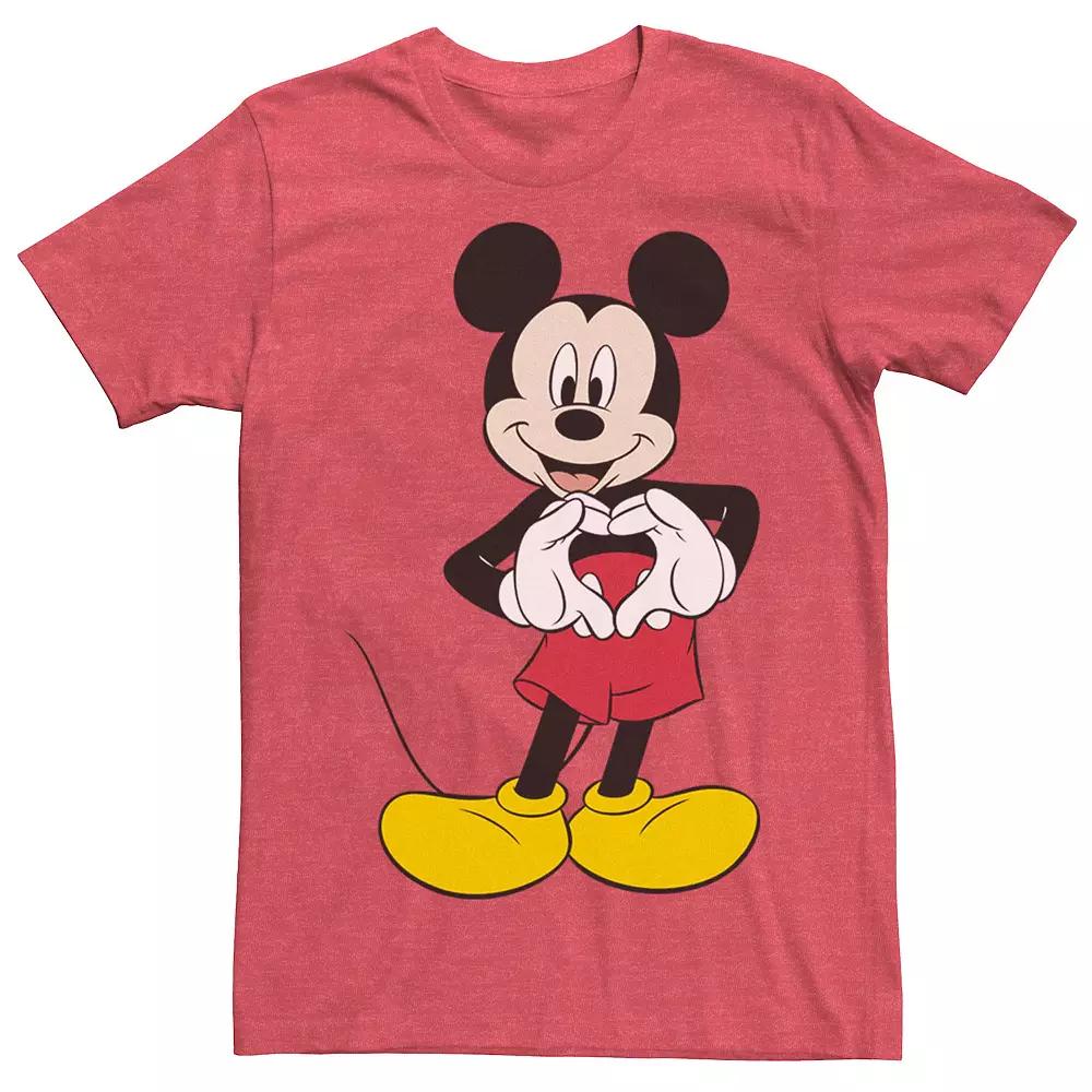 Disney's Mickey Mouse Heart Hands Pose Men's Tee,  Product Image