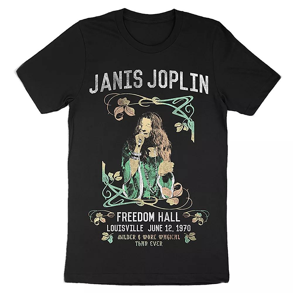 Men's Janis Joplin Poster Tee, Size: XL, Black Product Image