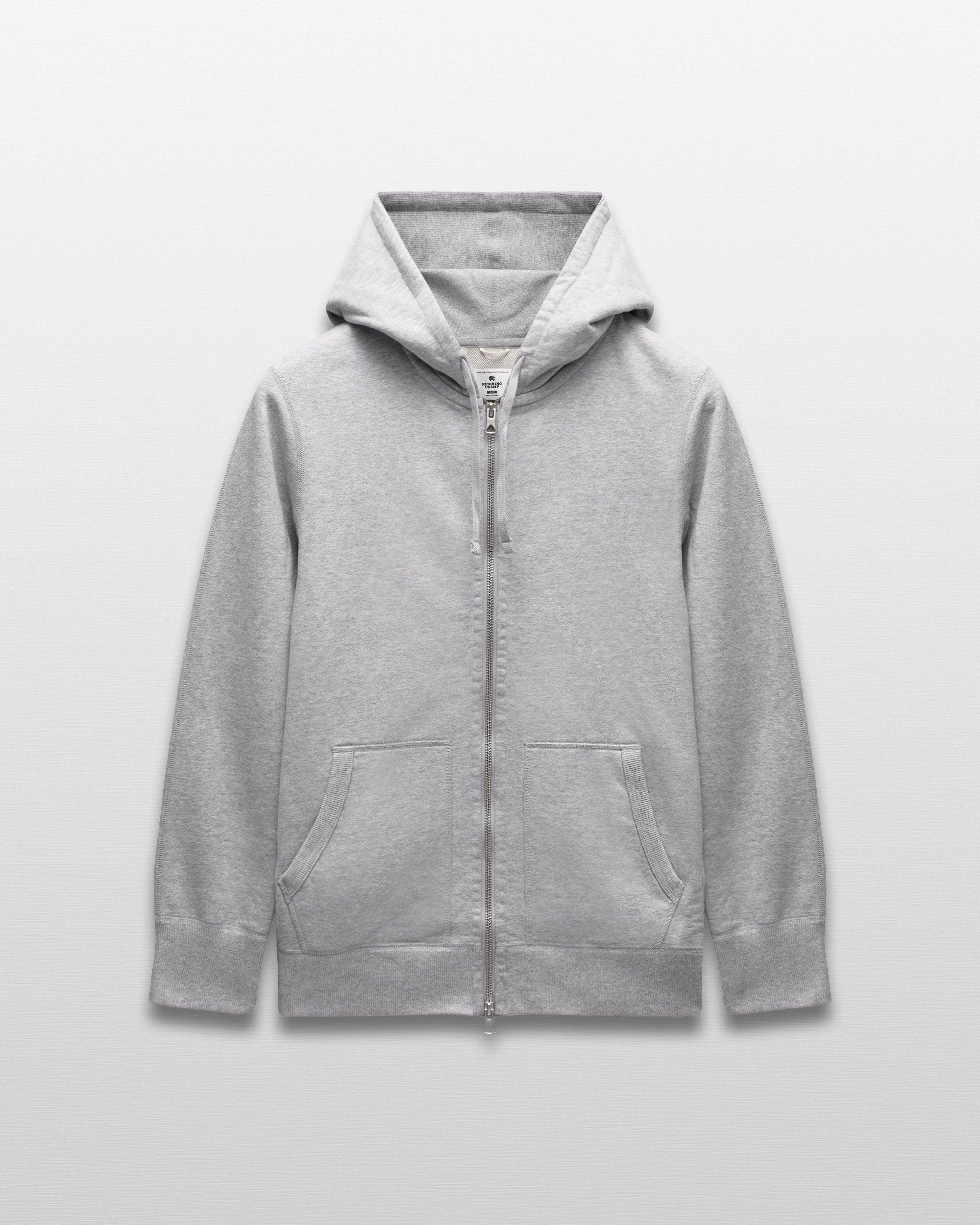 Midweight Terry Slim Zip Hoodie Male Product Image