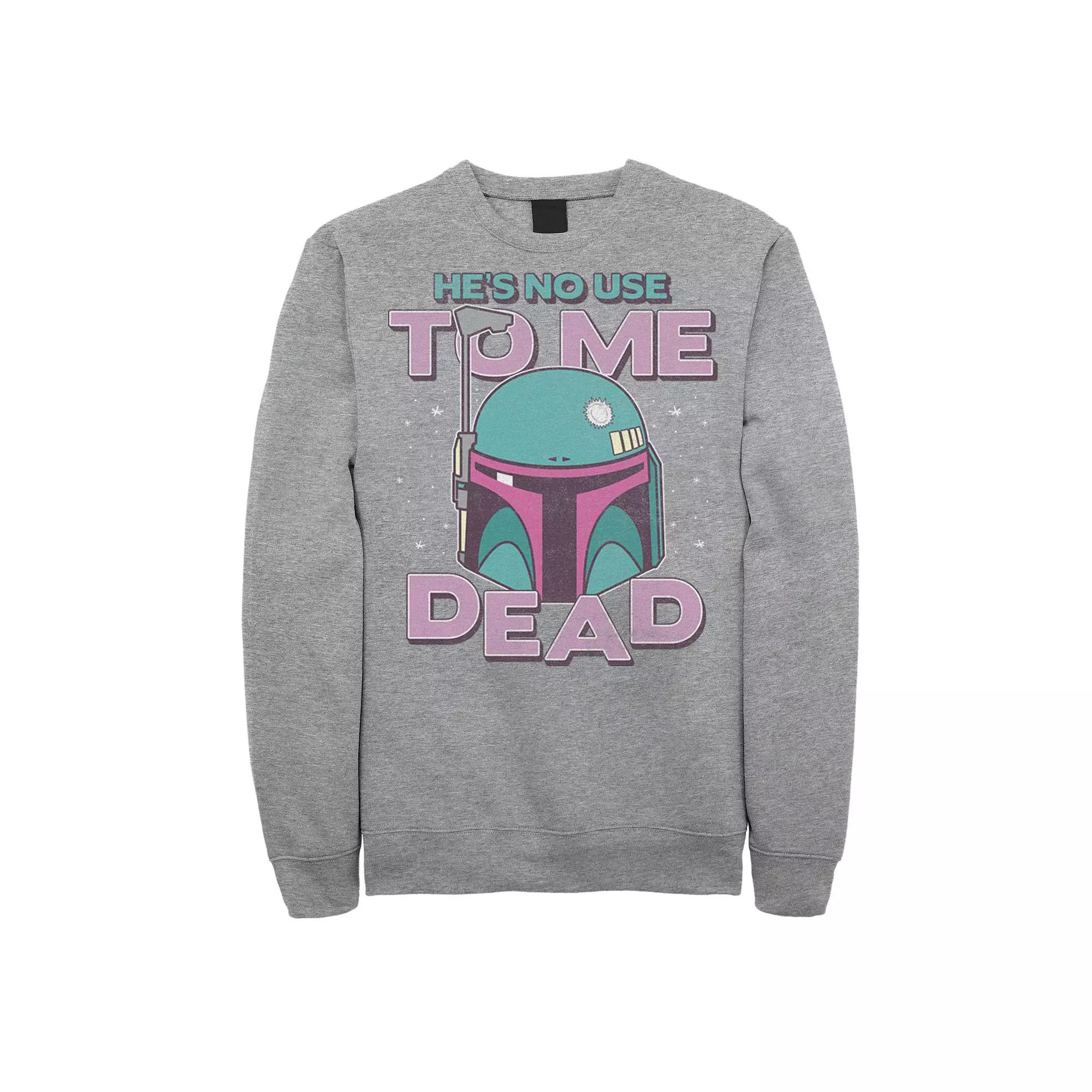 Men's Star Wars Boba Fett He Is No Used To Me Sweatshirt,  Product Image