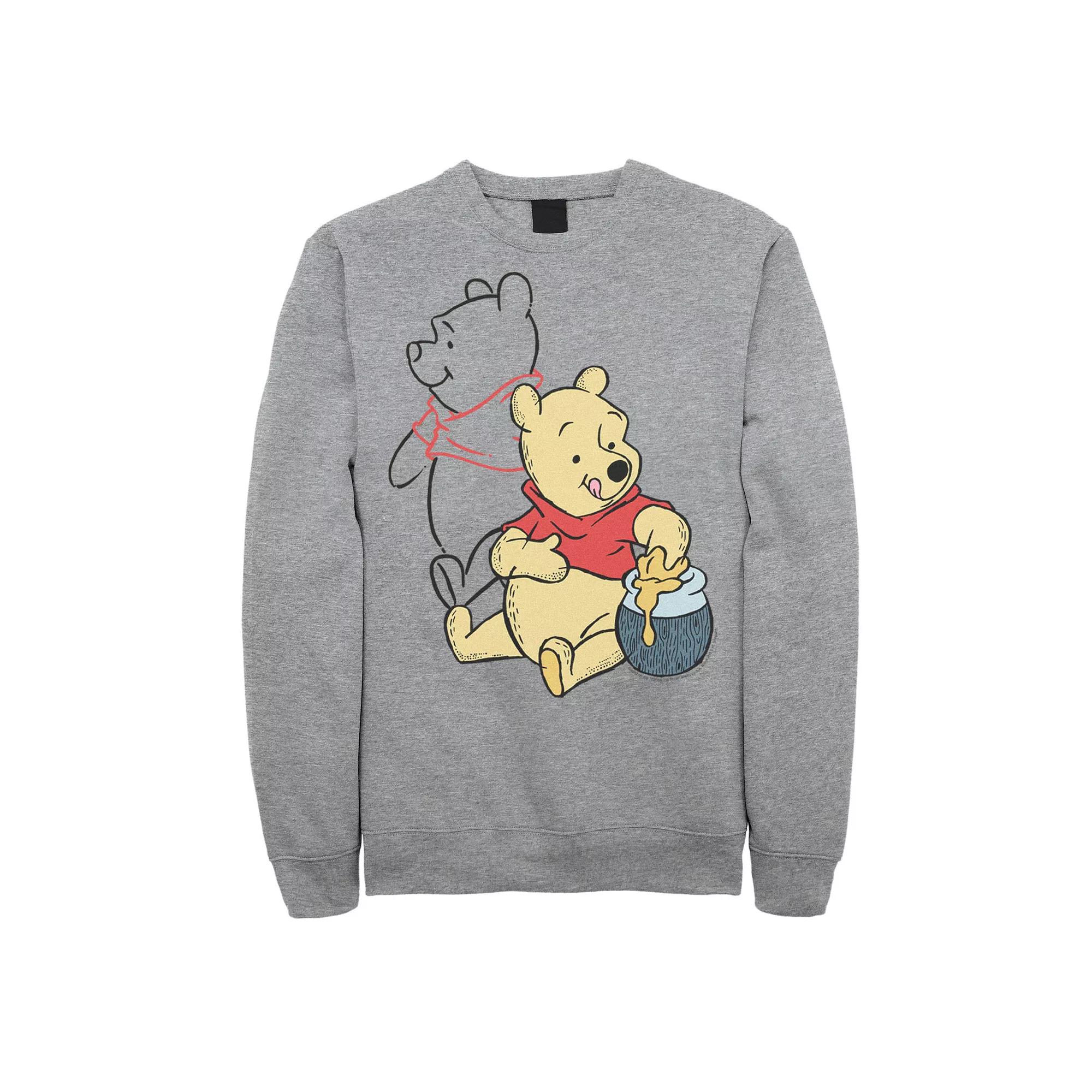 Disney's Big & Tall Winnie The Pooh Line Art Portrait Fleece, Men's,  Product Image