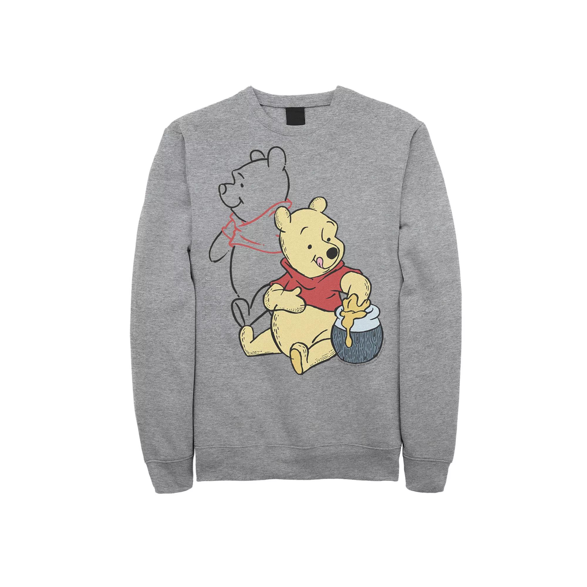 Disney's Big & Tall Winnie The Pooh Line Art Portrait Fleece, Men's,  Product Image