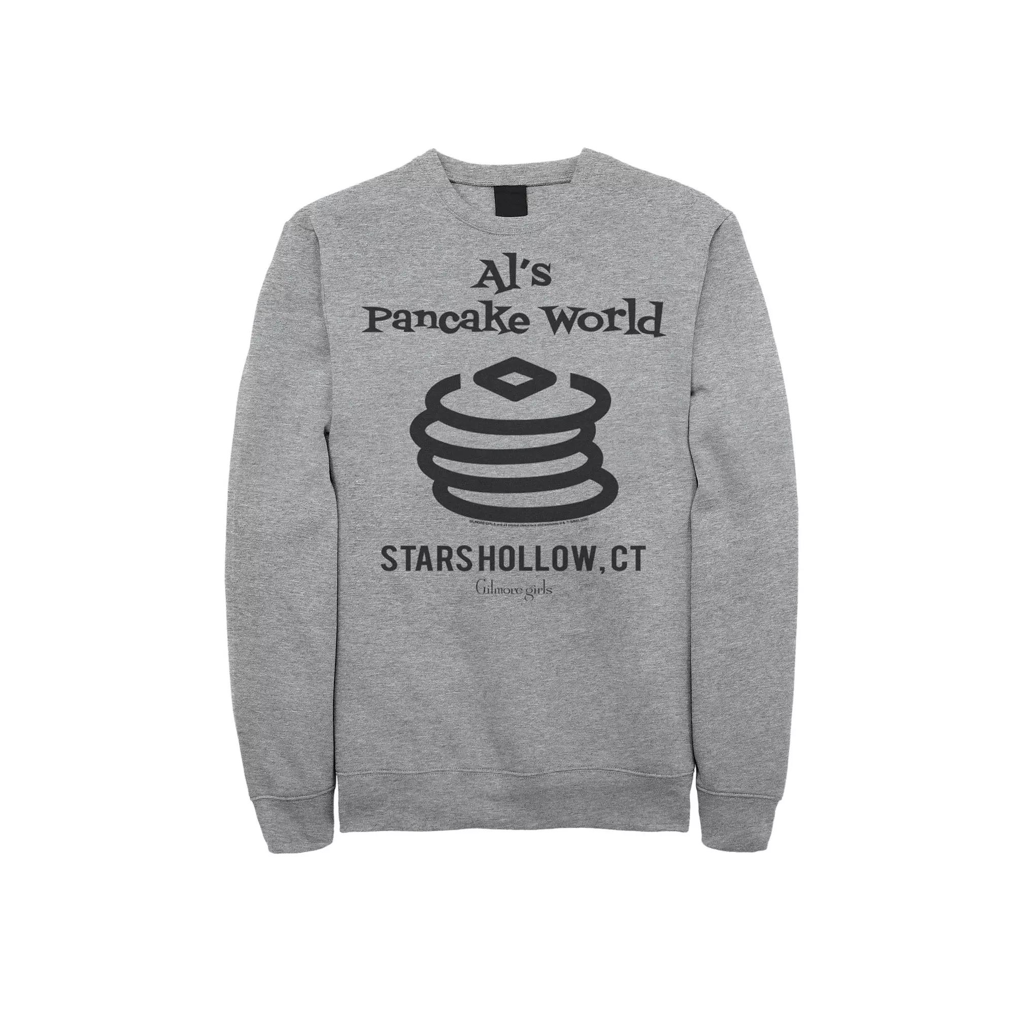 Men's Gilmore Girls Al's Pancake World Logo Sweatshirt, Size: Small, Athletic Grey Product Image