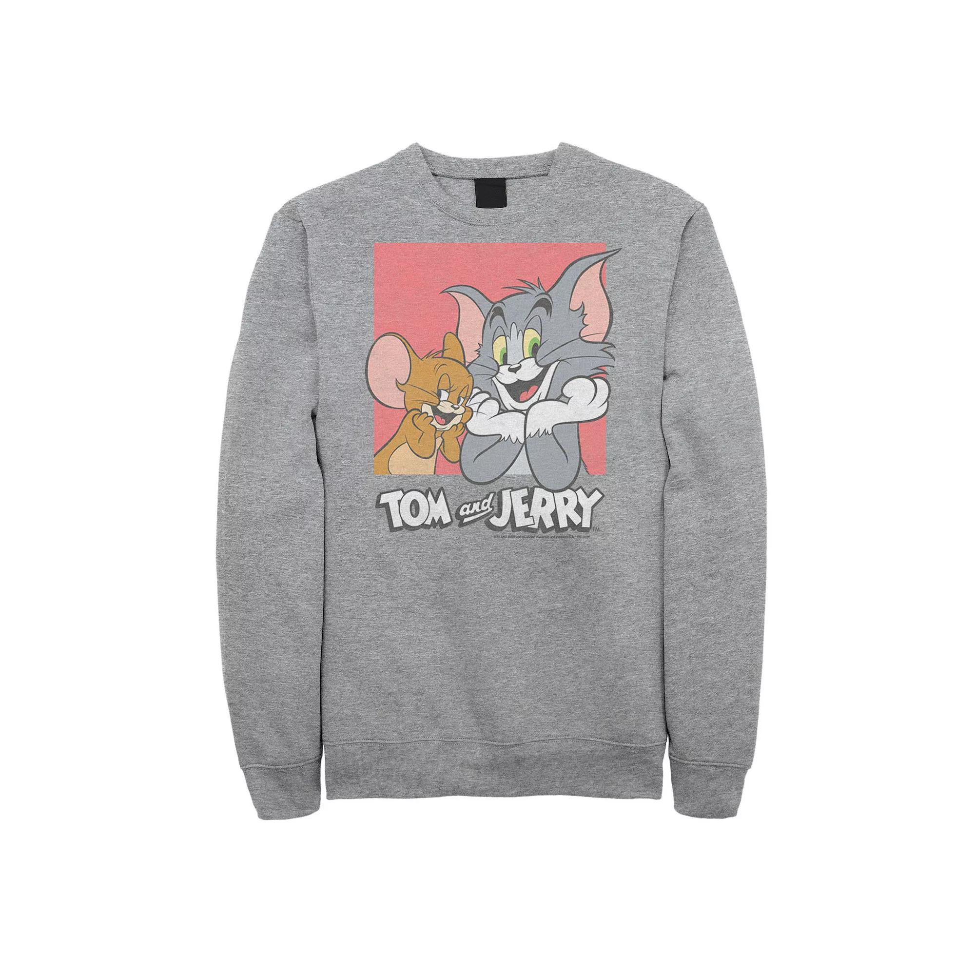 Big & Tall Tom and Jerry TJ Square Graphic Fleece, Men's,  Product Image