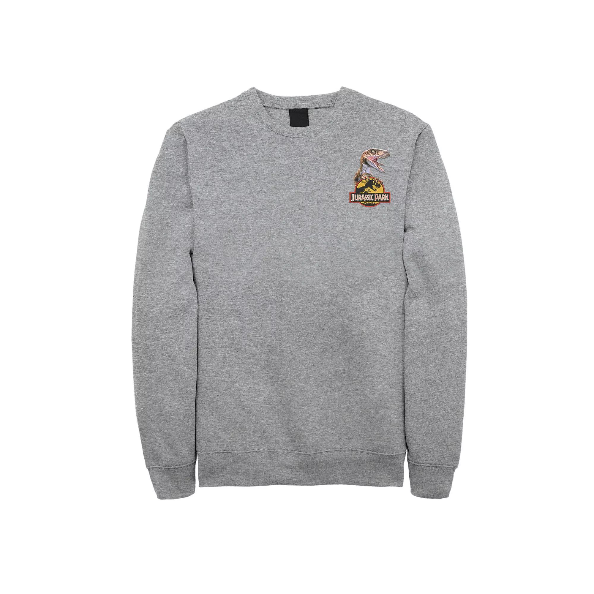 Men's Jurassic Park Raptor Hold Logo Pocket Sweatshirt,  Product Image