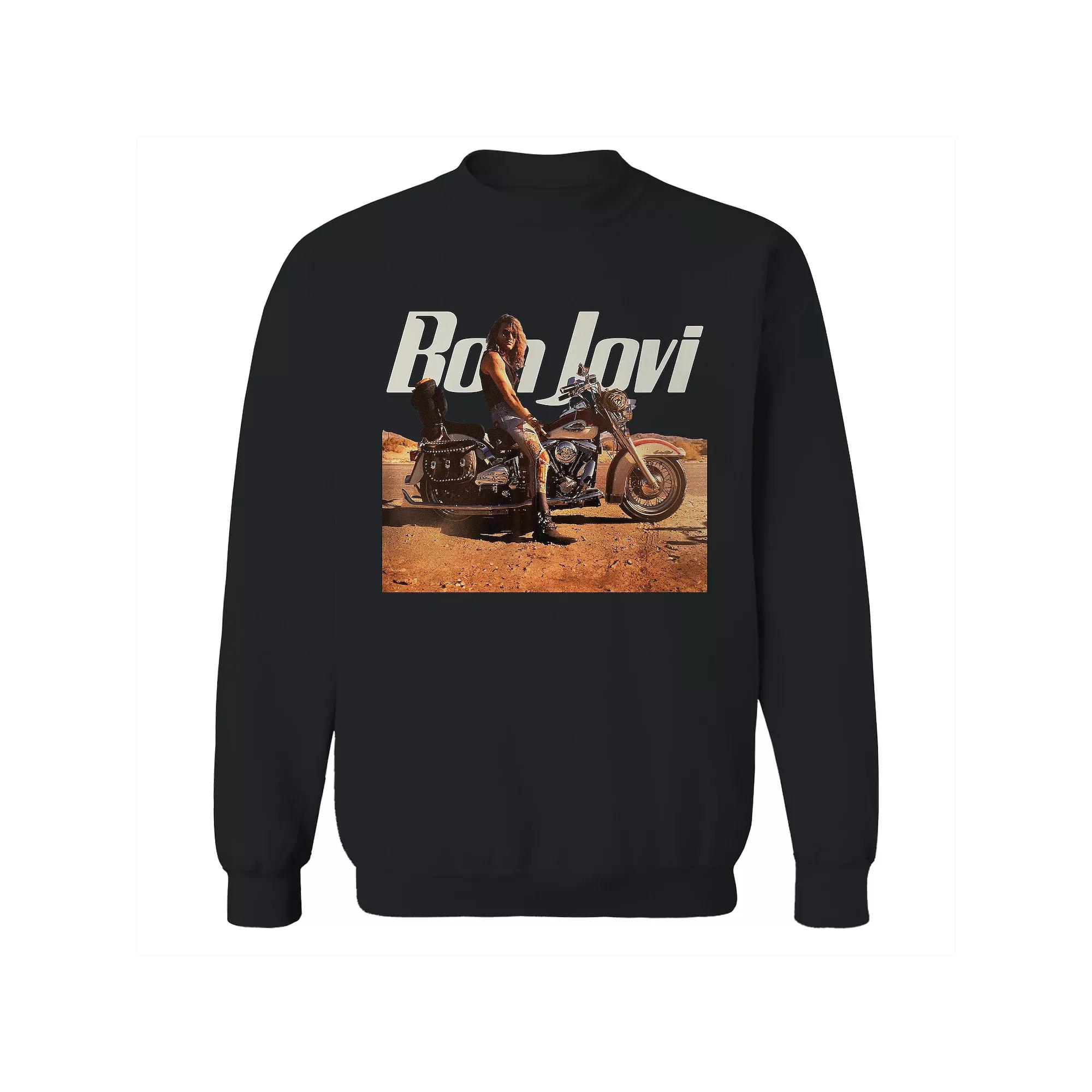 Men's Bon Jovi Wanted Graphic Crew Sweatshirt, Adult Unisex,  Product Image