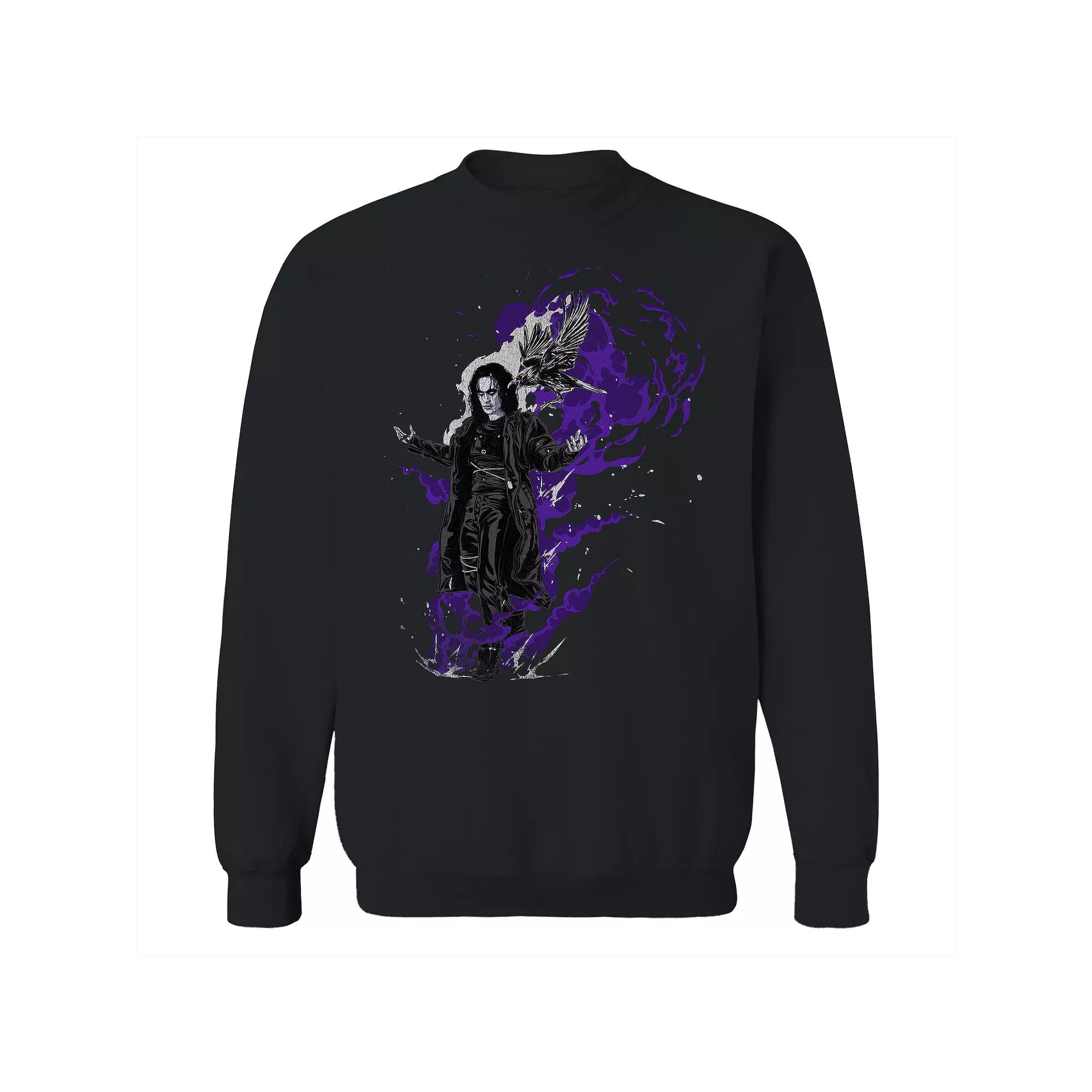 Men's Purple Smoke Sweatshirt, Size: Medium, Black Product Image