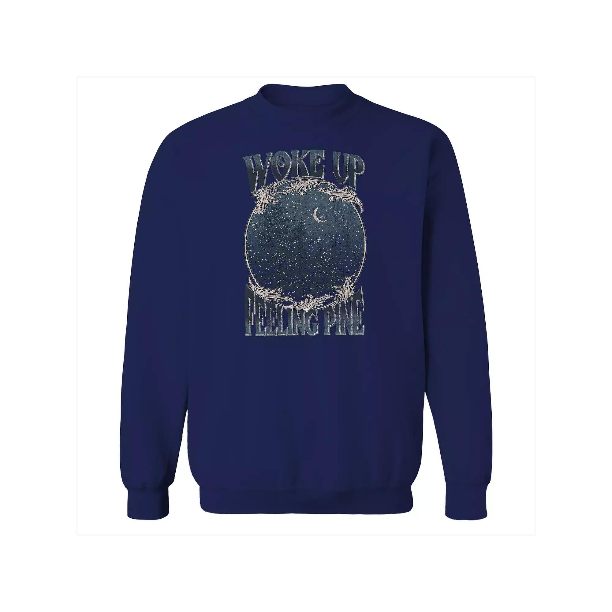 Men's Purple Smoke Sweatshirt, Size: Medium, Black Product Image