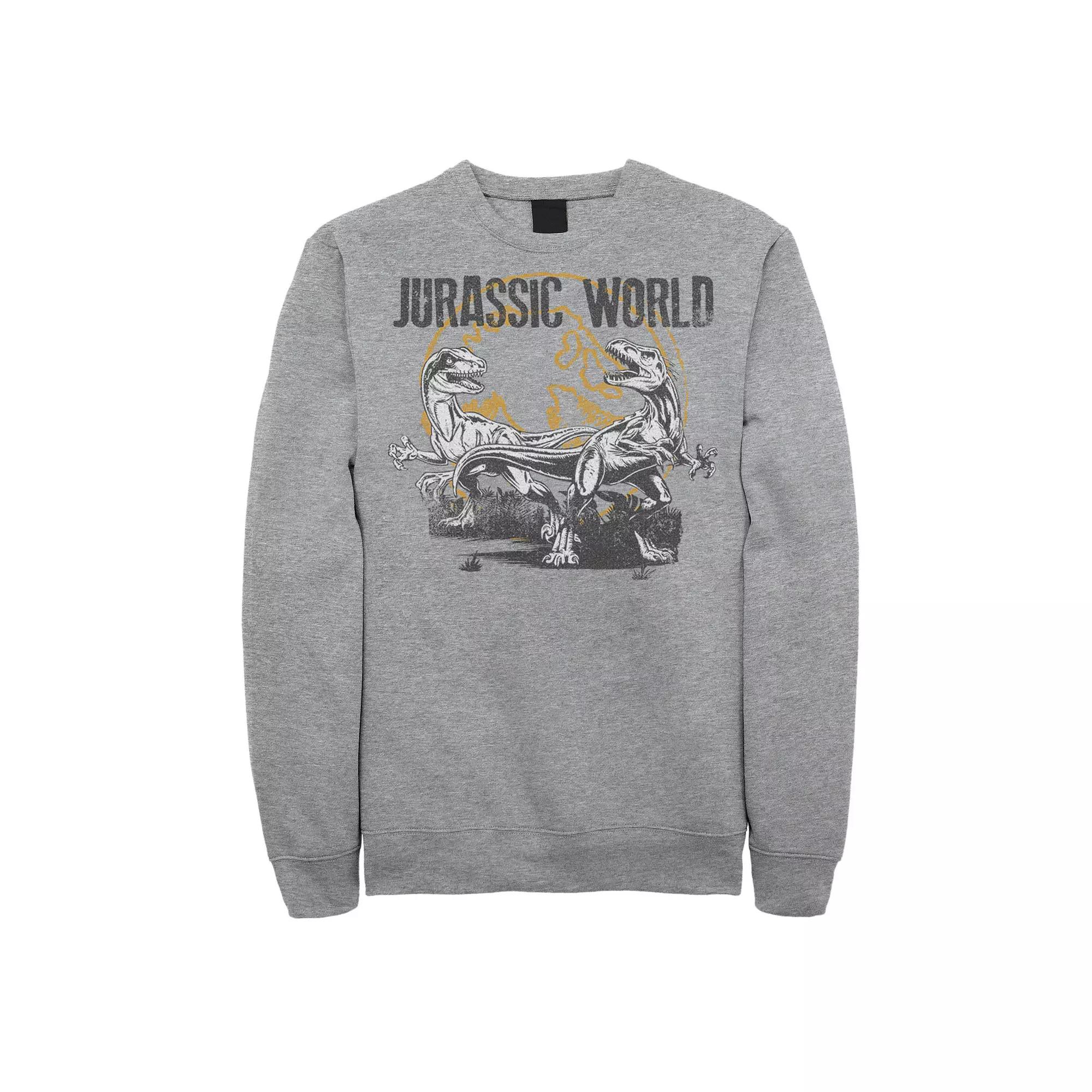 Men's Jurassic World Distressed Raptor Battle Sweatshirt,  Product Image