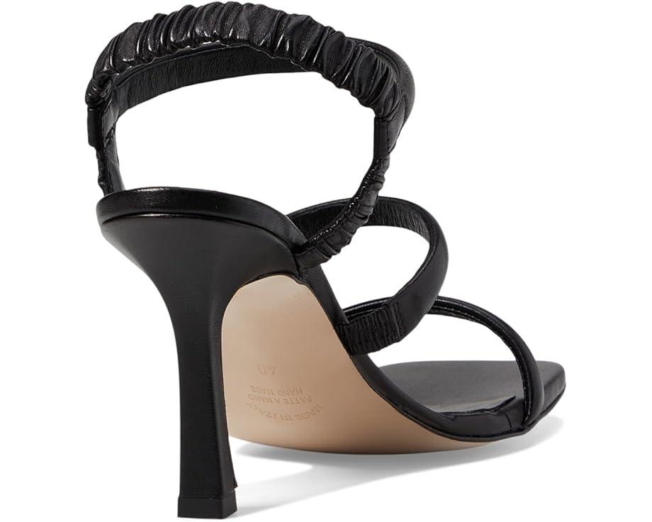 Patie Buckle Gathered High Heel Sandal Product Image