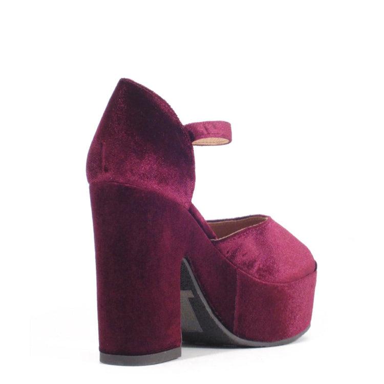 Quill Velvet Platform Heels Product Image