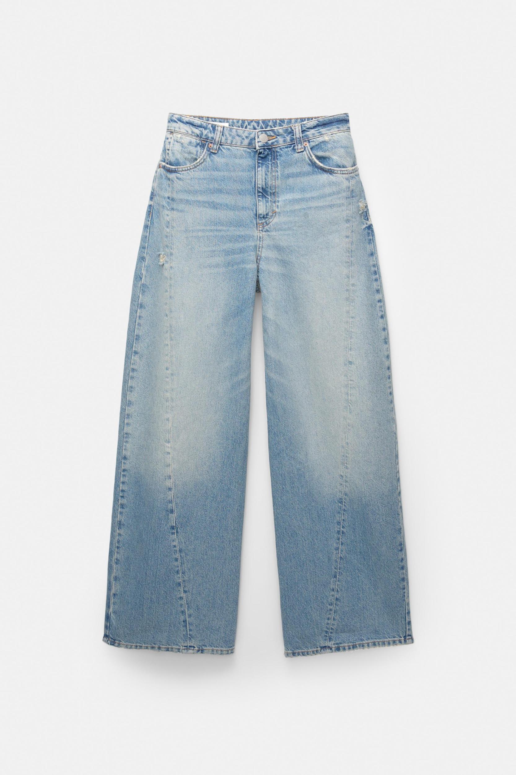 Mid-waist barrel jeans Product Image