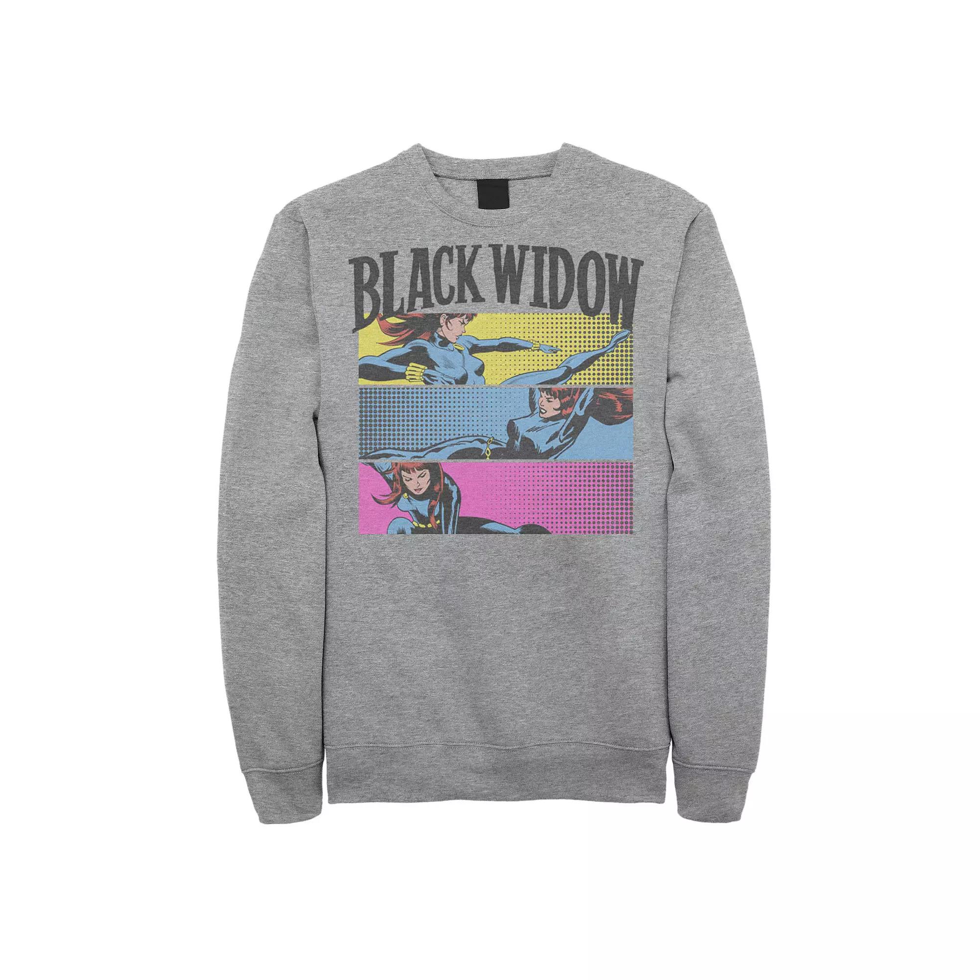 Men's Marvel Black Widow Panels Sweatshirt,  Product Image