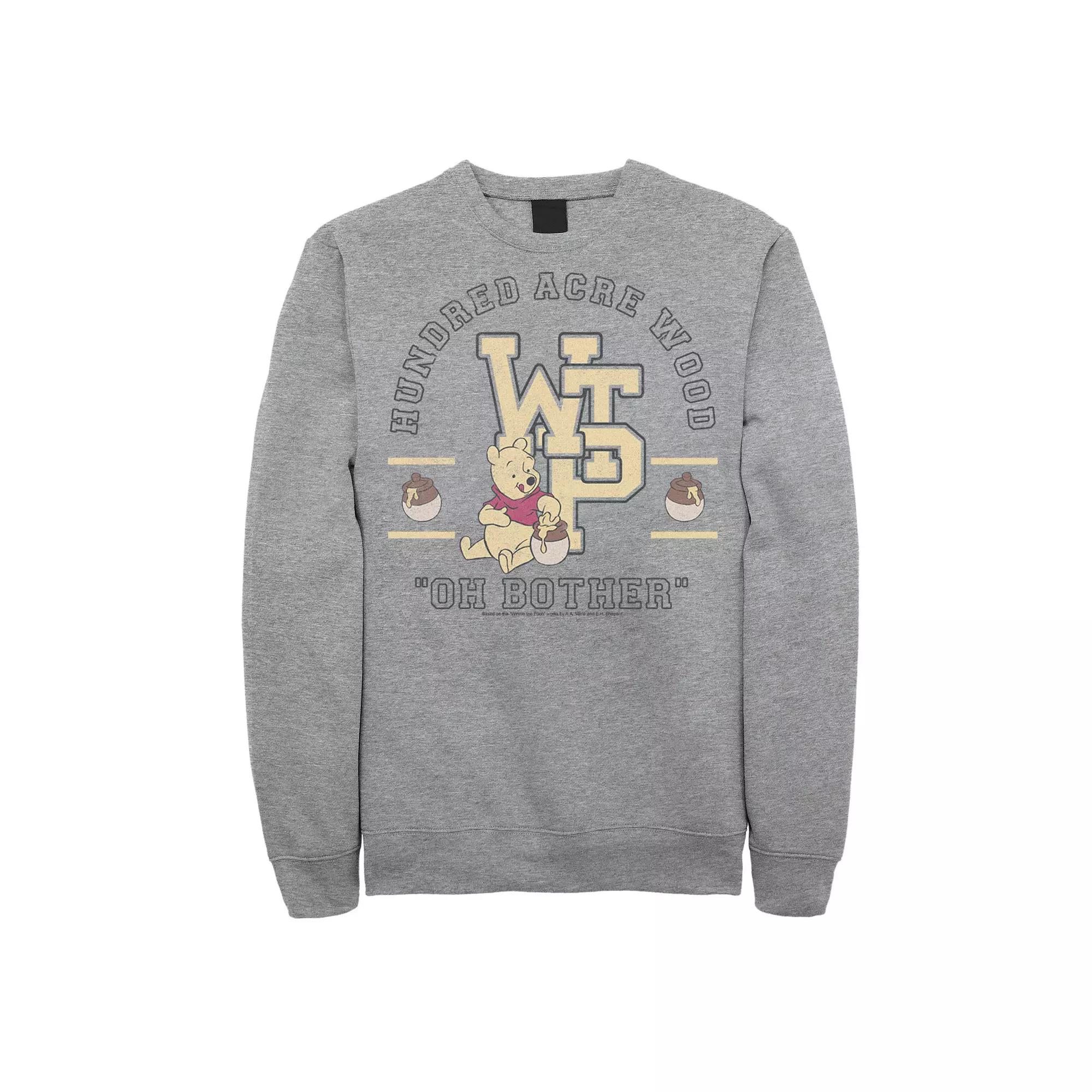 Disney's Winnie The Pooh Men's Hundred Acre Wood Collegiate Sweatshirt,  Product Image