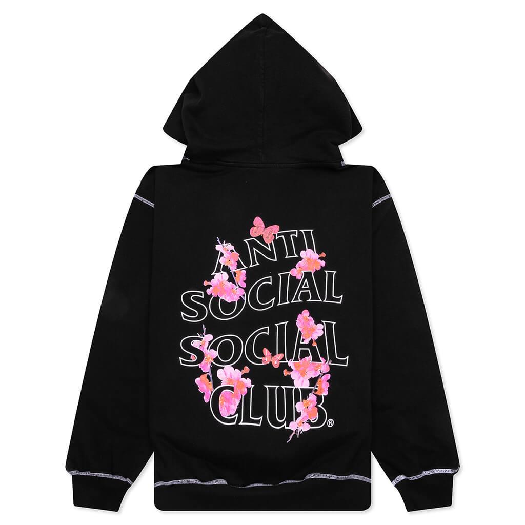 Contrast Stitch Hoodie - Black Male Product Image