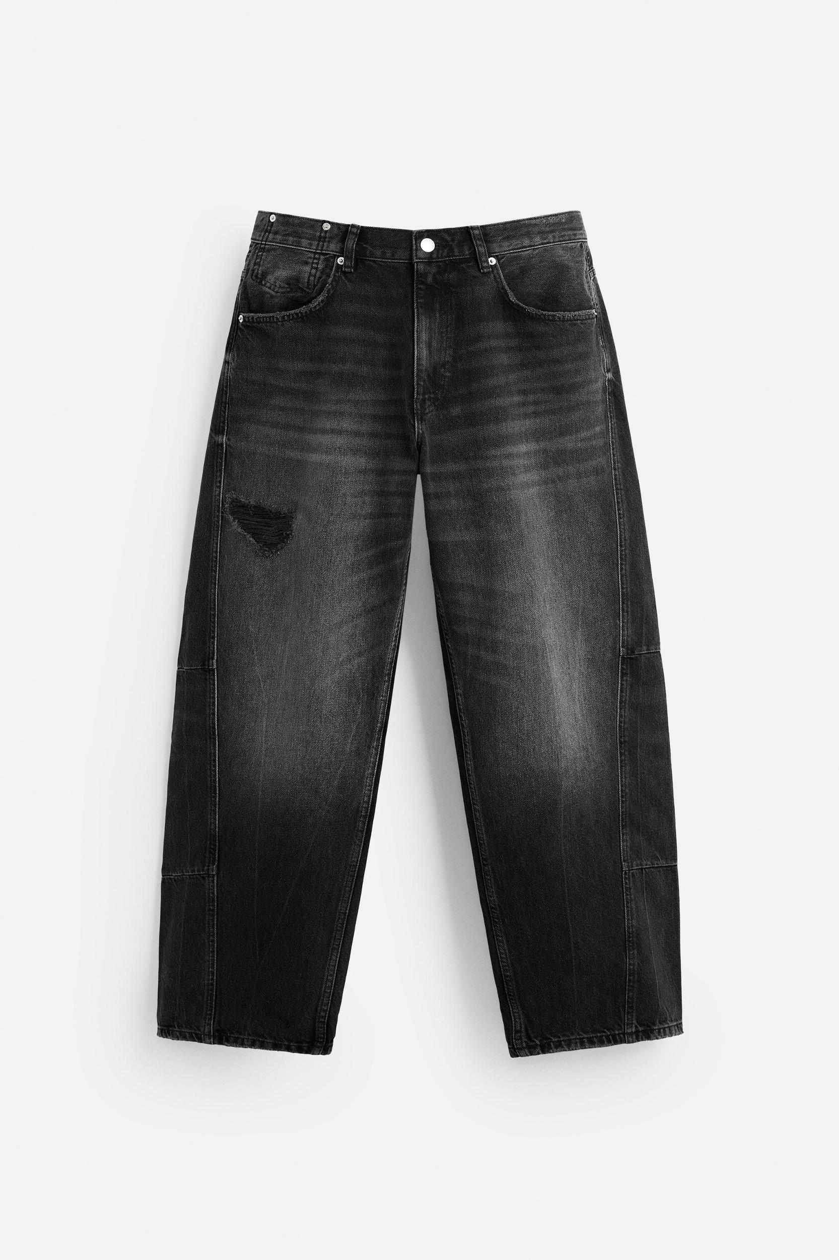 BAGGY FIT JEANS WITH SEAMS Product Image