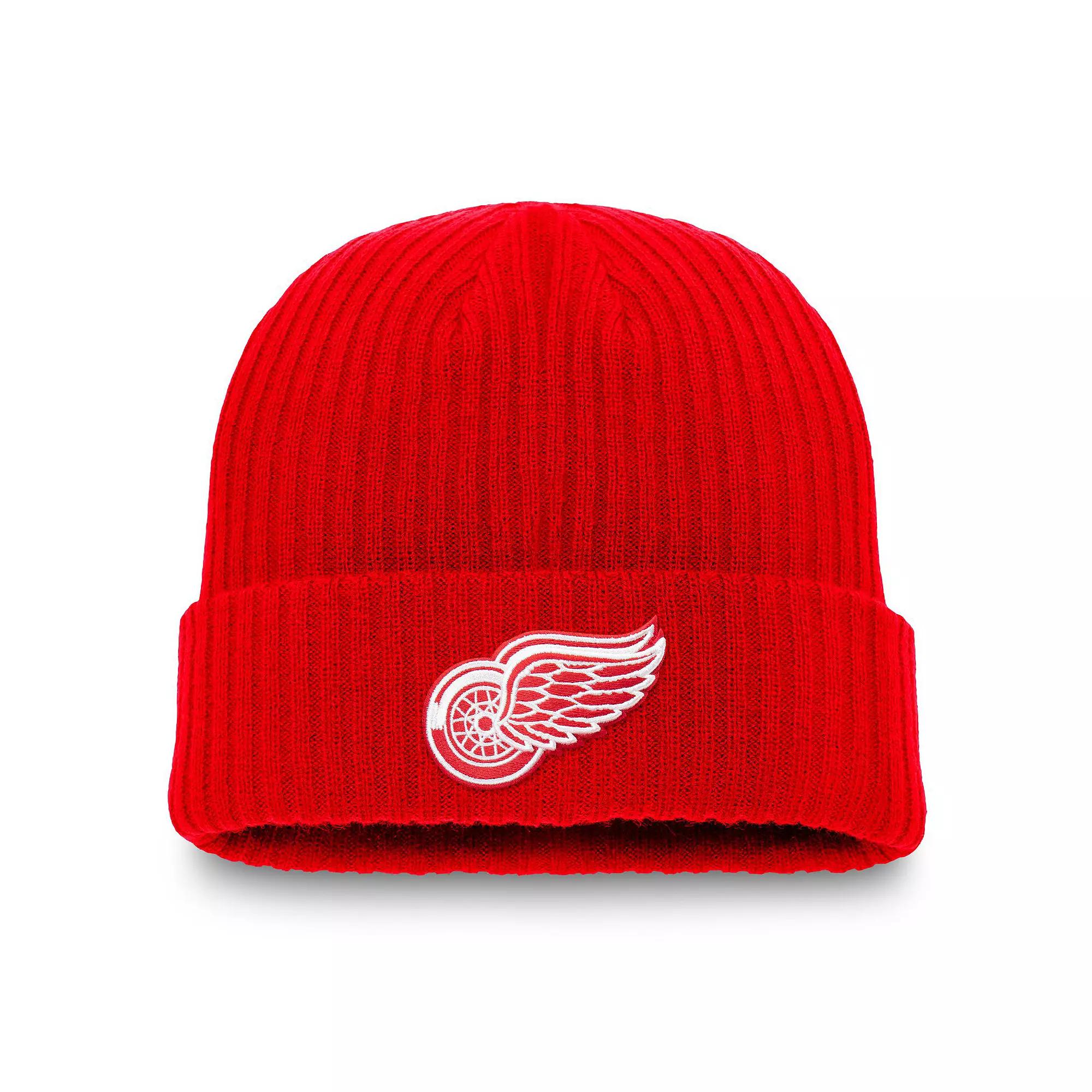 Men's Fanatics Red Detroit Red Wings Component Cuffed Knit Hat Product Image