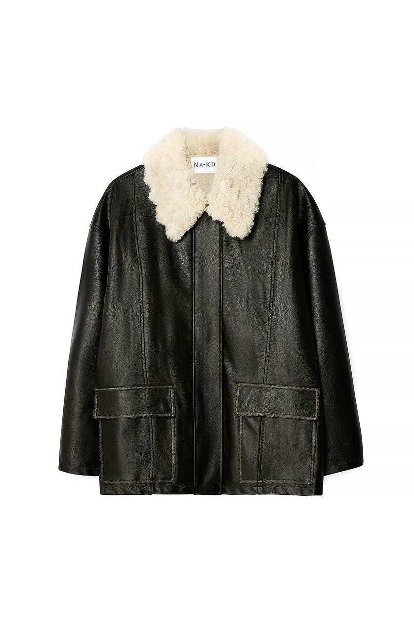 Washed Out Pu Bonded Jacket Product Image