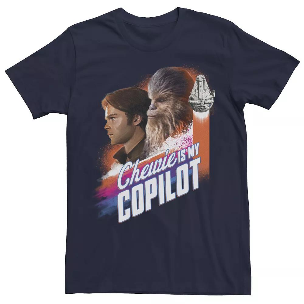 Men's Star Wars Han Solo Movie Copilot Color Pop Tee, Size: 3XL, Blue Product Image