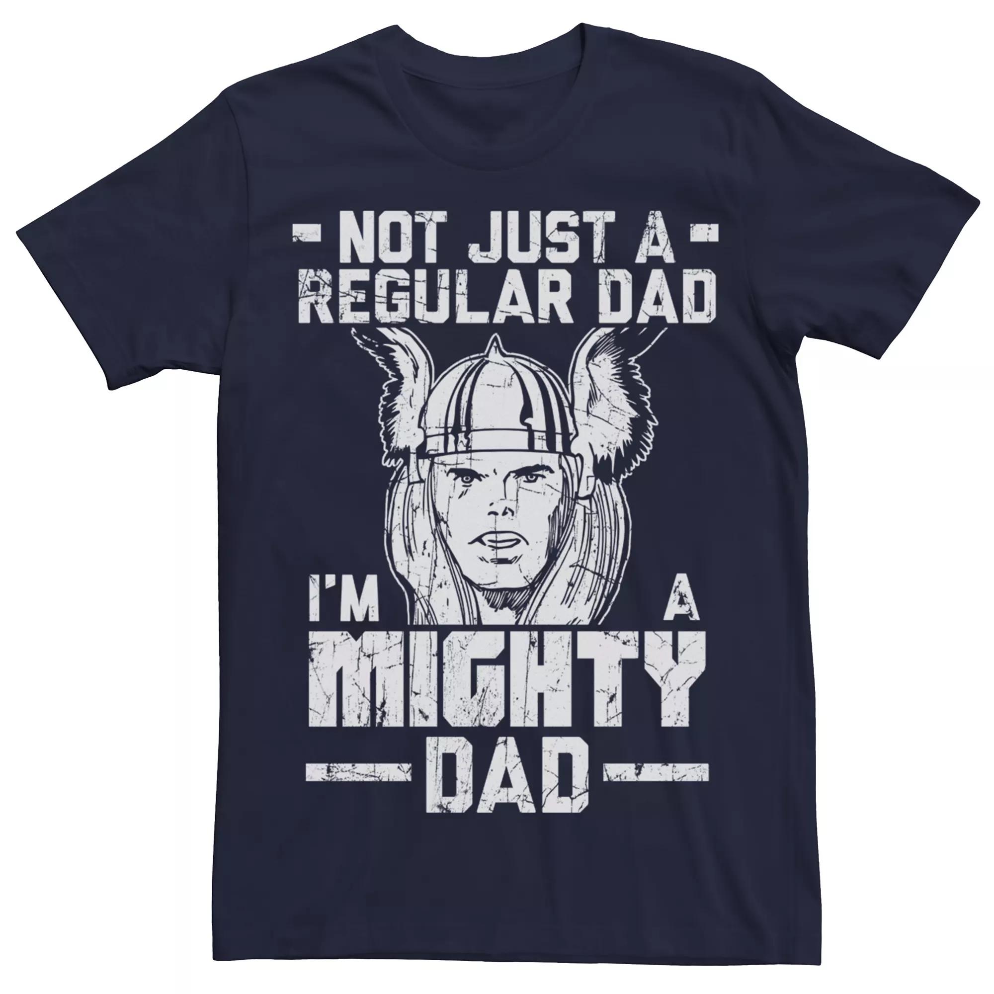 Men's Marvel Avengers Retro Thor I'm A Mighty Dad Man Tee,  Product Image