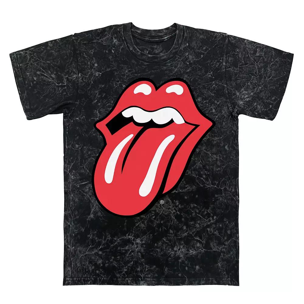 Men's Rolling Stones Tongue Logo Mineral Wash Graphic Tee,  Product Image