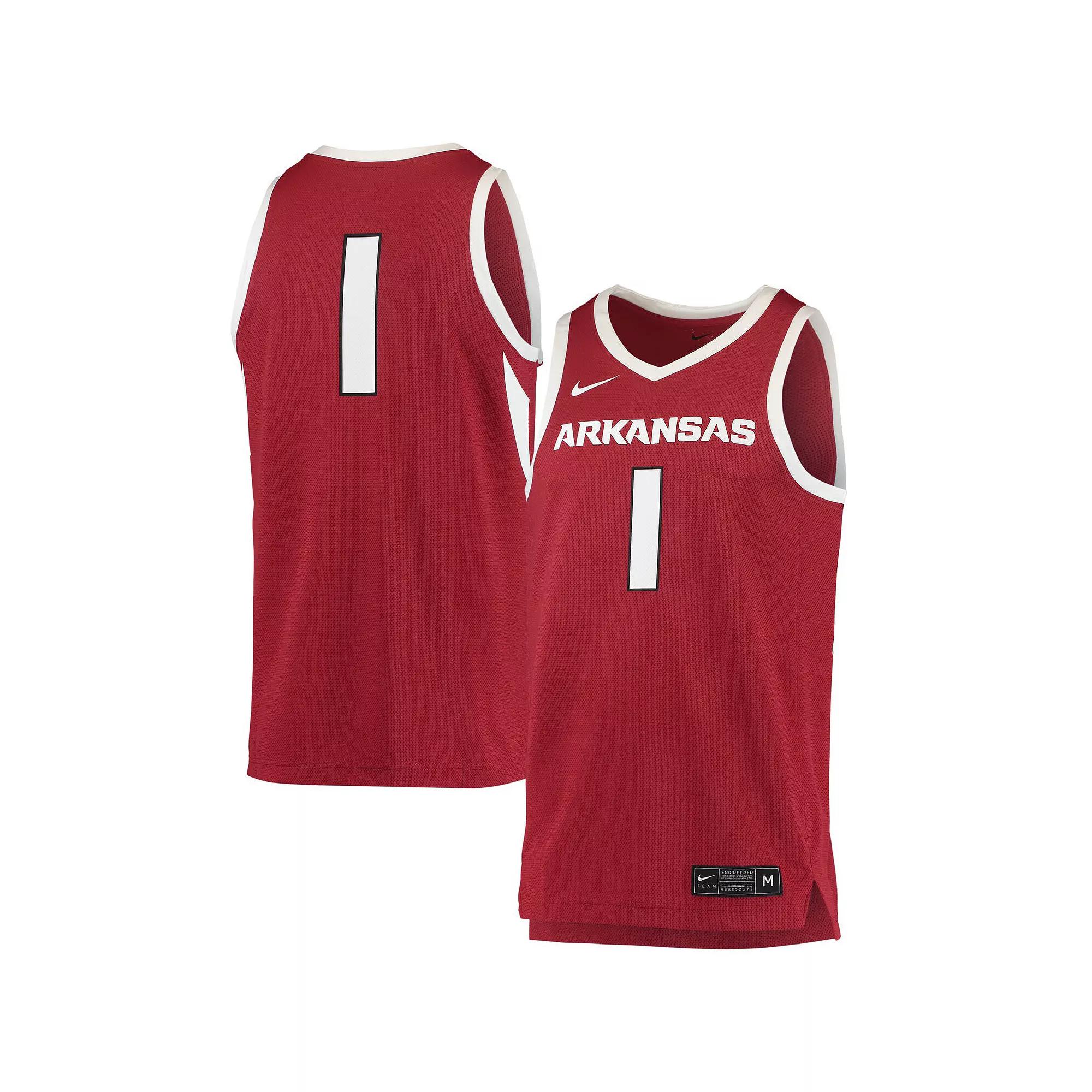 Men's Nike #34 Crimson Arkansas Razorbacks Replica Jersey, Size: Large, Red Product Image