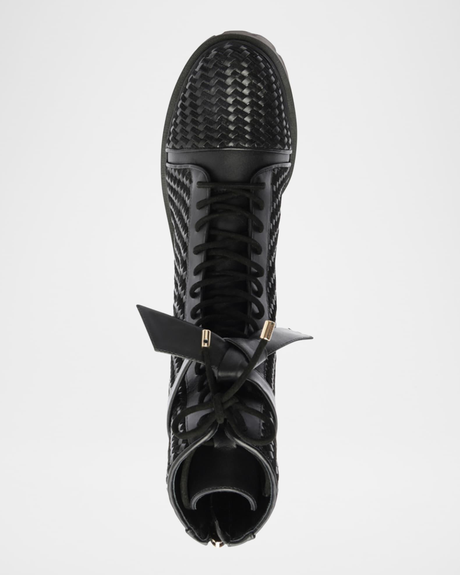 Tresse Leather Combat Boots Product Image
