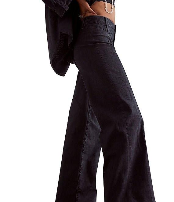 Free People We The Free Libre Wide Leg Stretch Denim Jeans Product Image