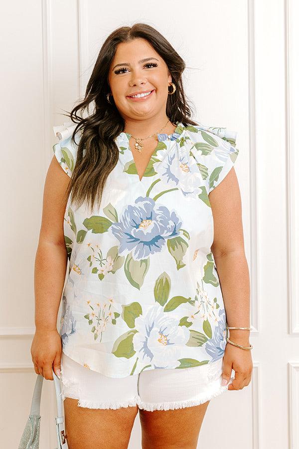 Peony Daydream Floral Top Curves Product Image