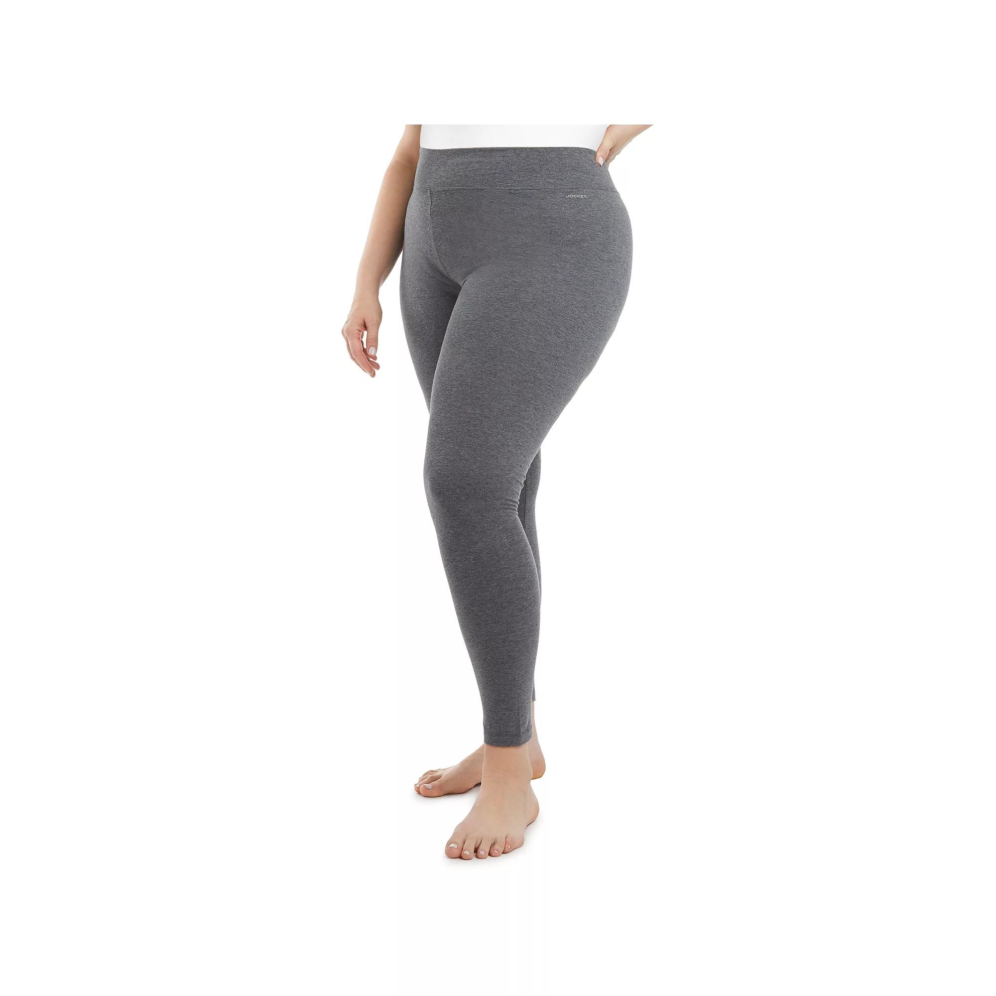 Plus Size Jockey Sport® Core Ankle leggings, Women's, Size: 3XL, Grey Product Image