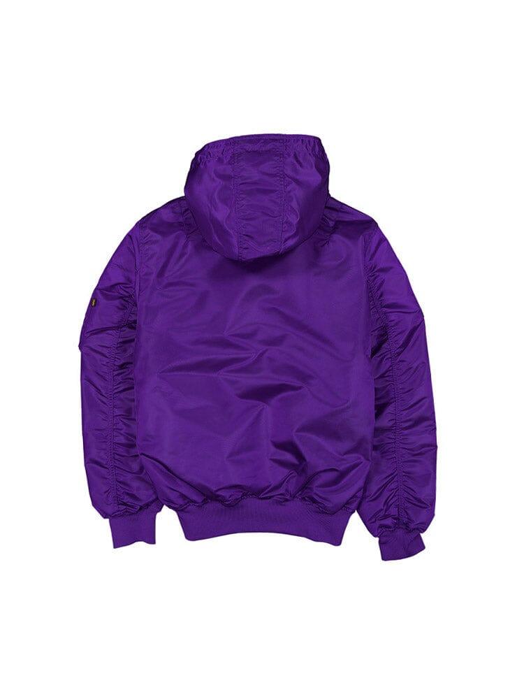 LOS ANGELES LAKERS X ALPHA X NEW ERA L-2B HOODED BOMBER JACKET Product Image