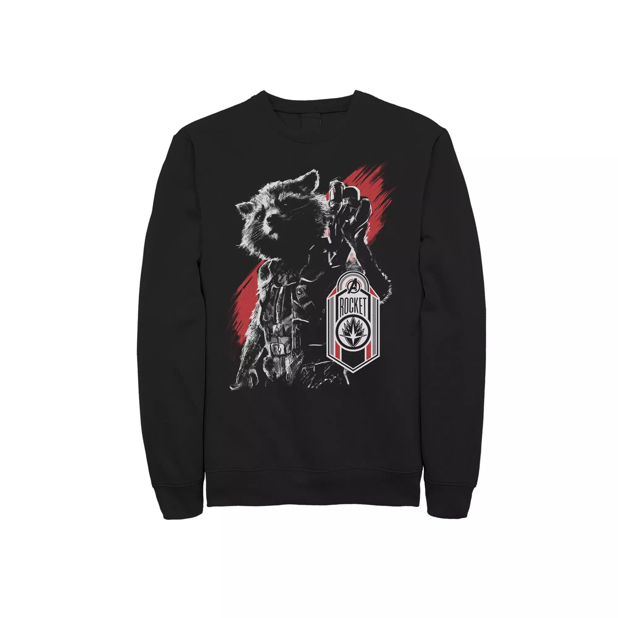 Men's Marvel Avengers Endgame Rocket Sweatshirt,  Product Image