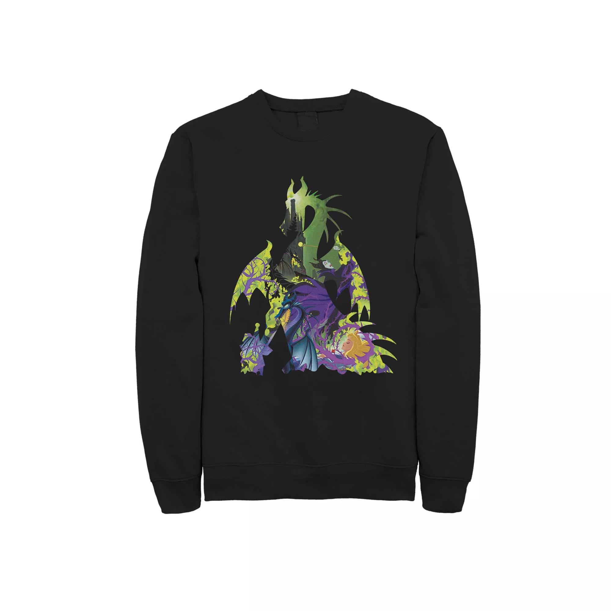 Disney's Sleeping Beauty Dragon Silhouette Men's Fleece Sweater,  Product Image