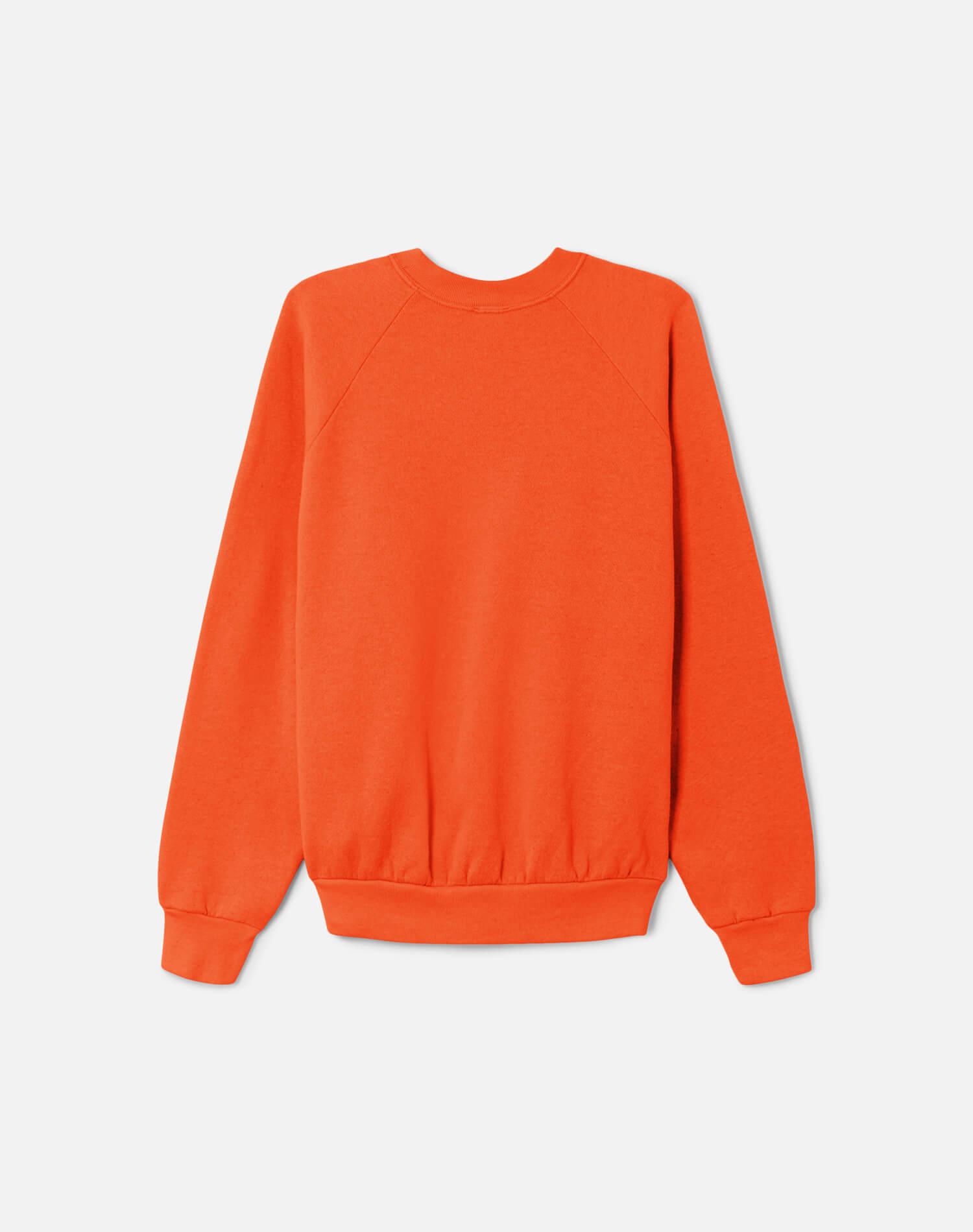 Upcycled "Little Devil" Sweatshirt in Orange - 11229785 Female Product Image
