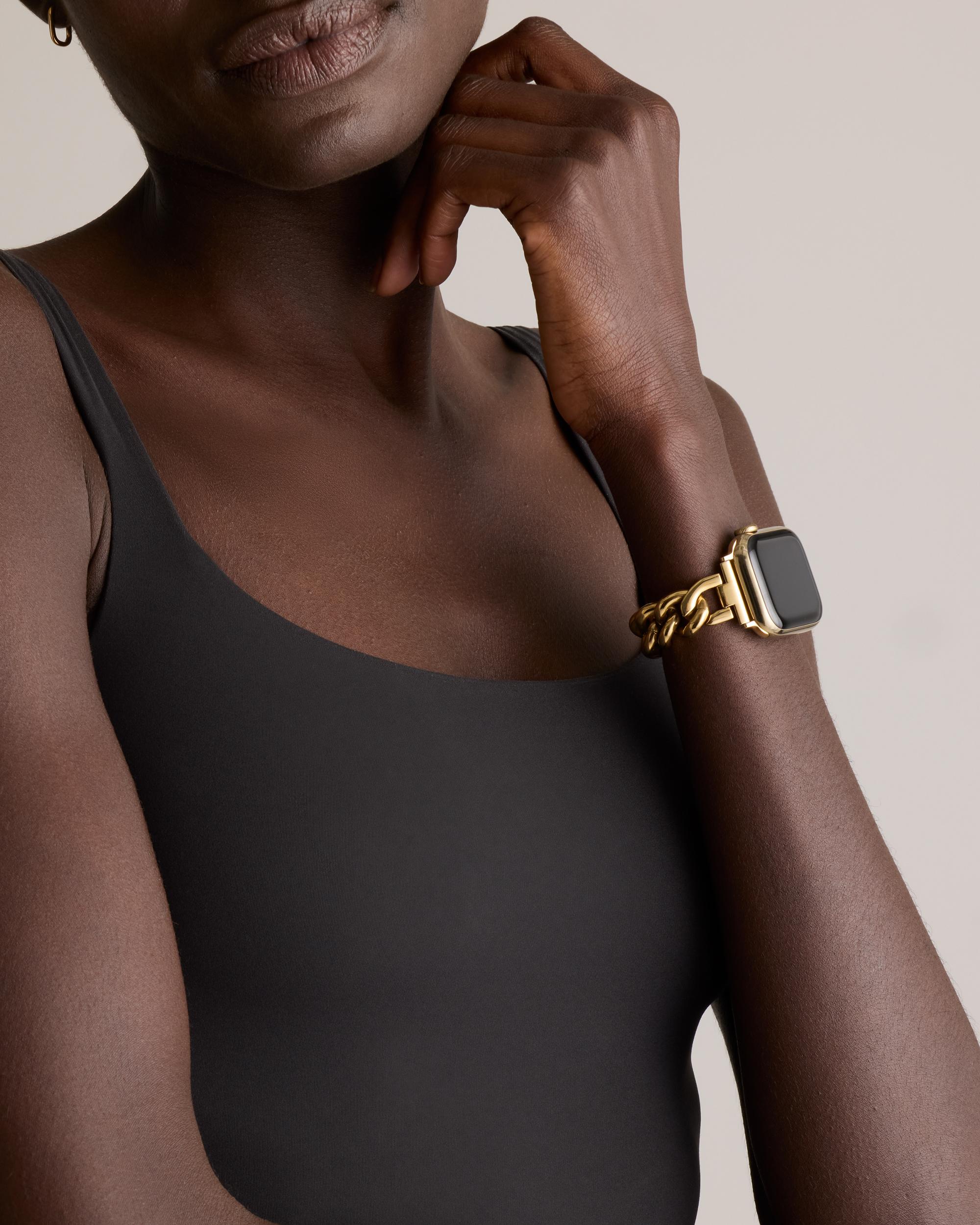 Quince | Women's Stainless Steel Bracelet Chain Apple Watch Band Size 44mm 49mm Product Image