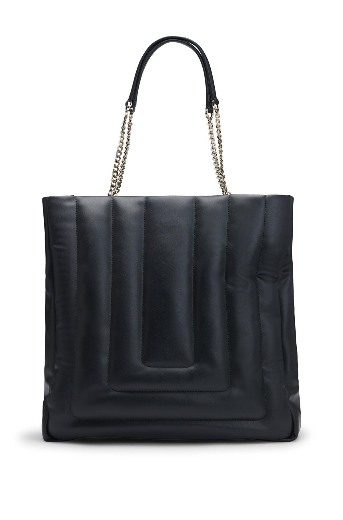 BOSS - Quilted tote bag with Double B monogram - Black Product Image