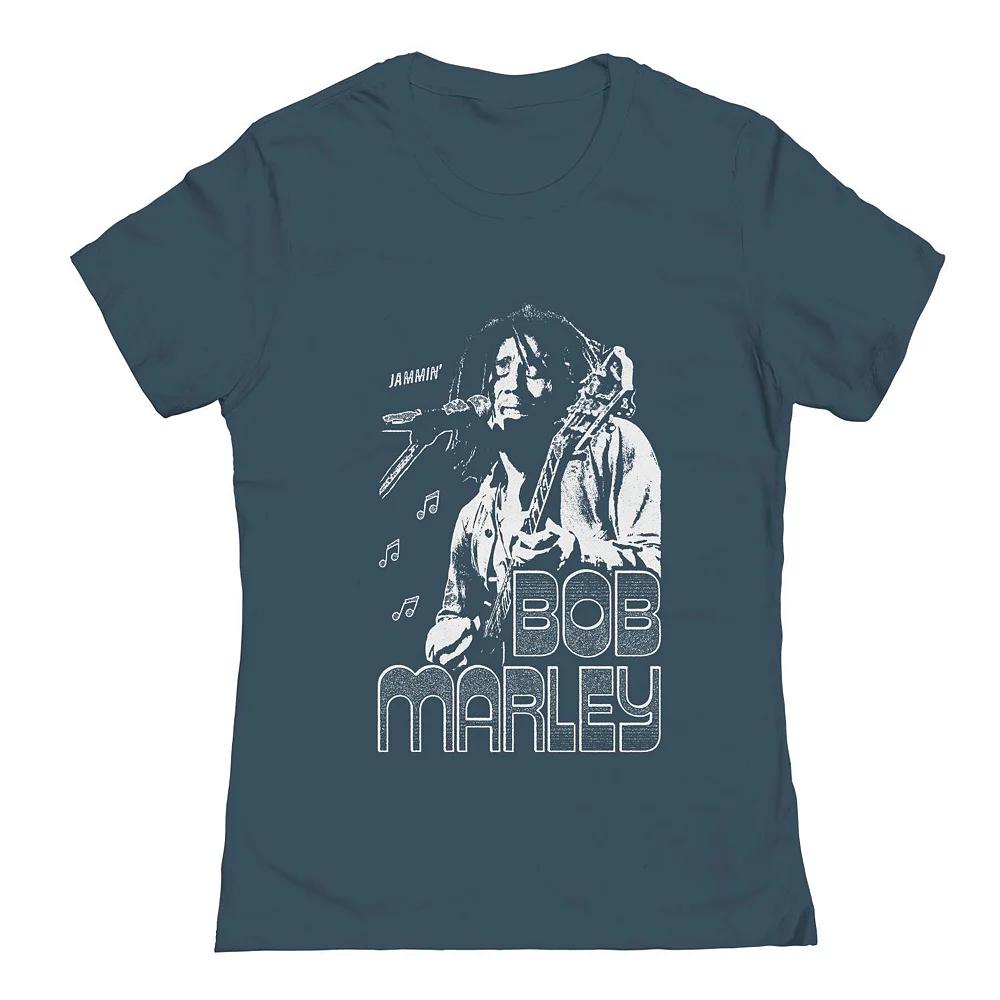 Junior's Bob Marley Bob Marley Jammin' Graphic Tee, Women's,  Product Image